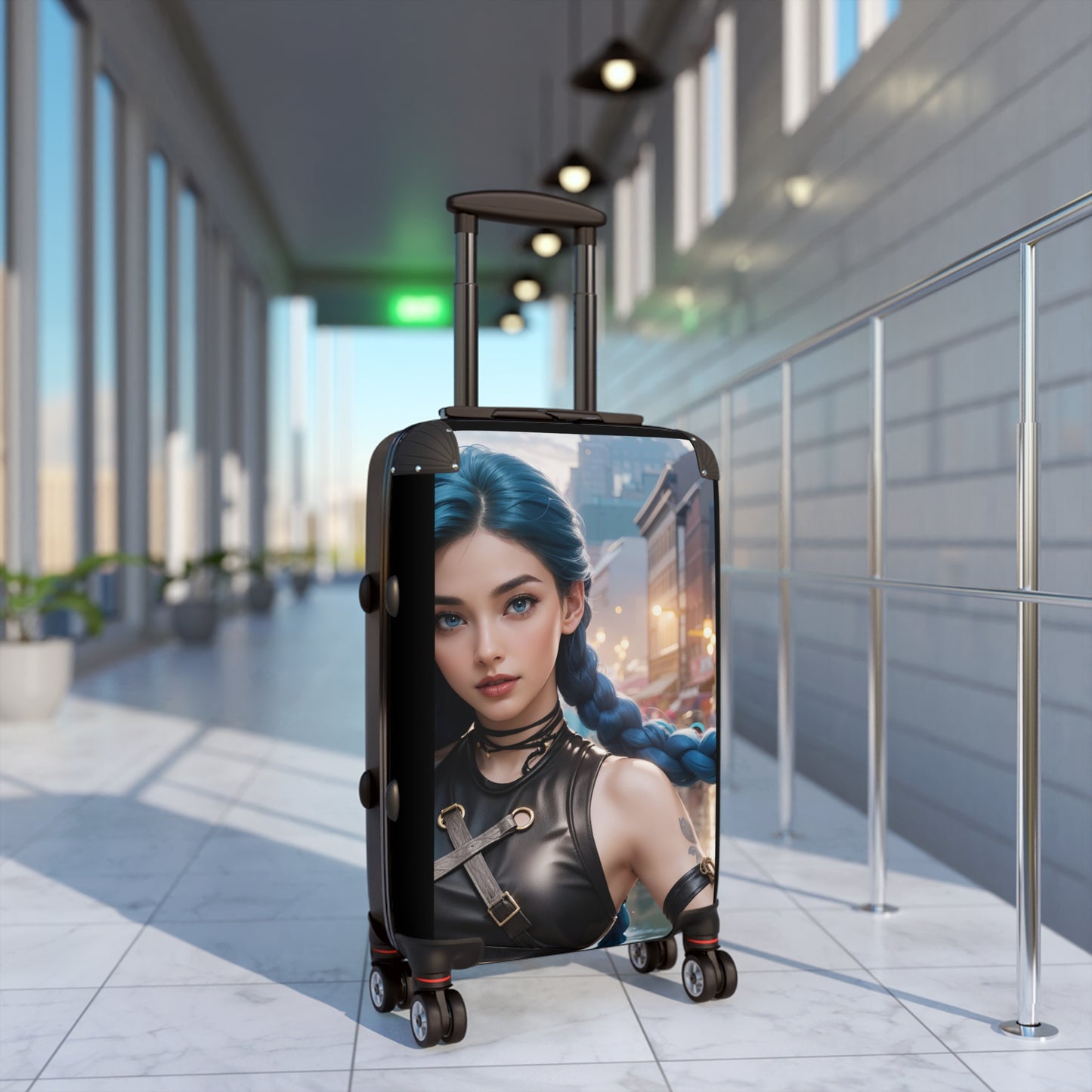 Video Games Jinx AI League of Legends Carry-On Suitcase - Stylish Luggage for Travelers
