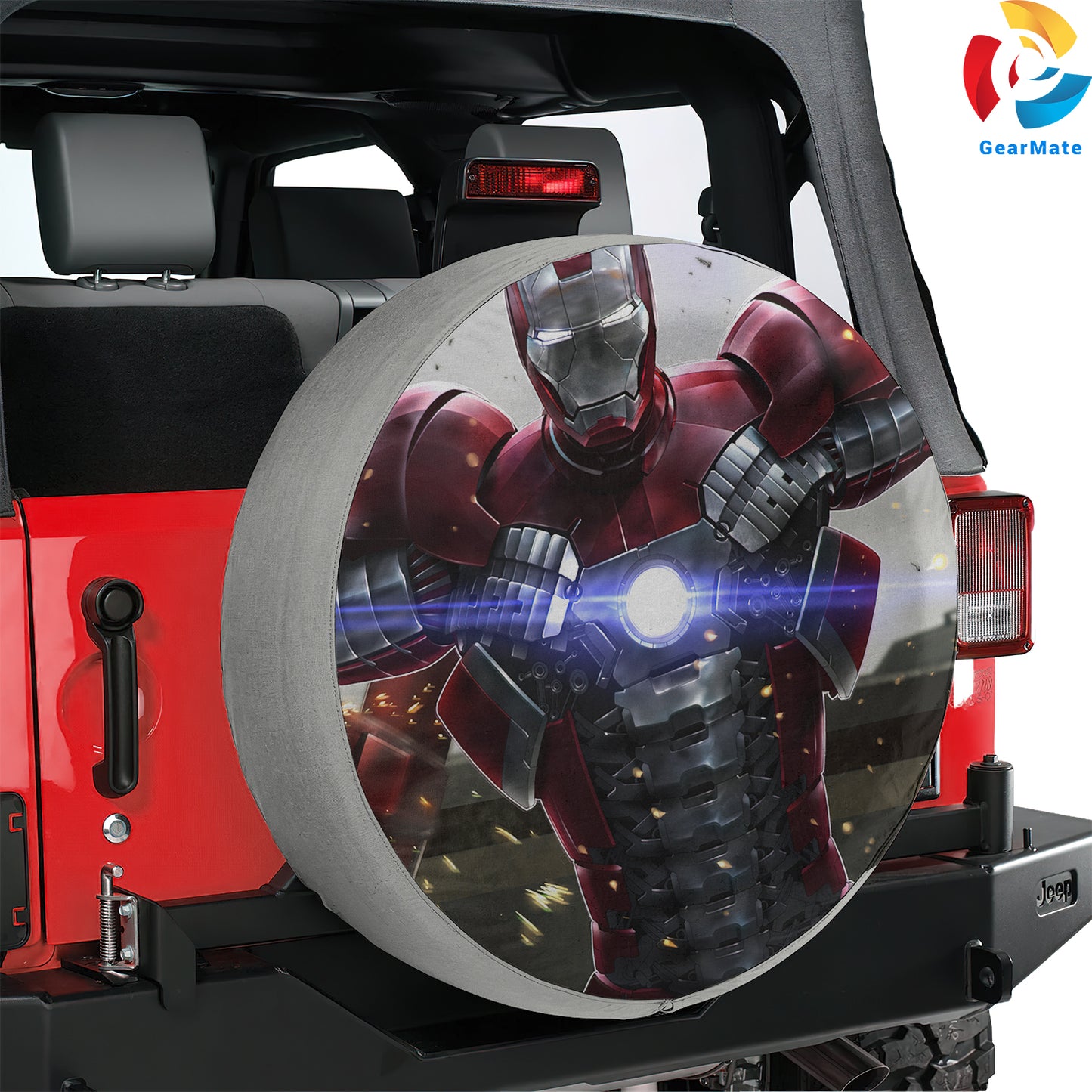 Marvel Iron Man Heroes Spare Tire Cover – Premium Waterproof UV Resistant Protector
