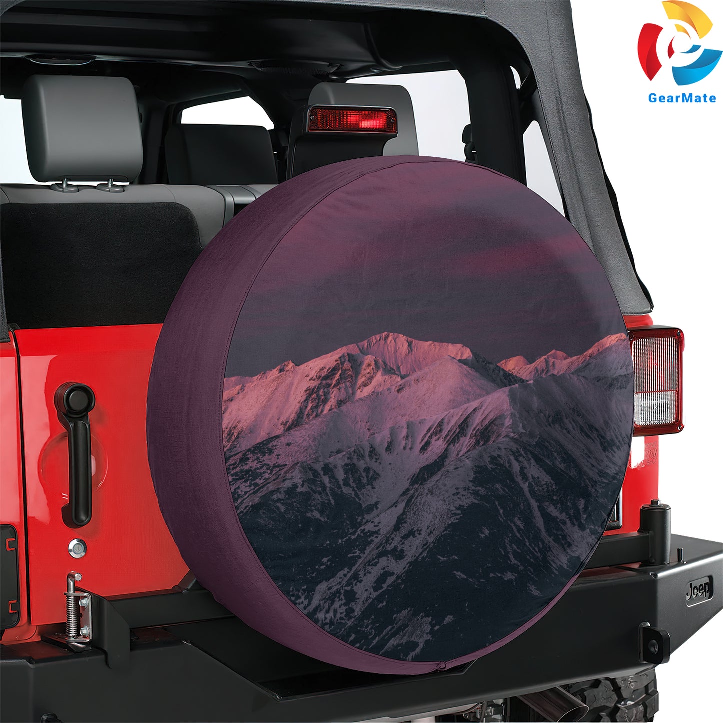 Mountains Pink Sky Spare Tire Cover – Premium Waterproof UV Resistant Protector