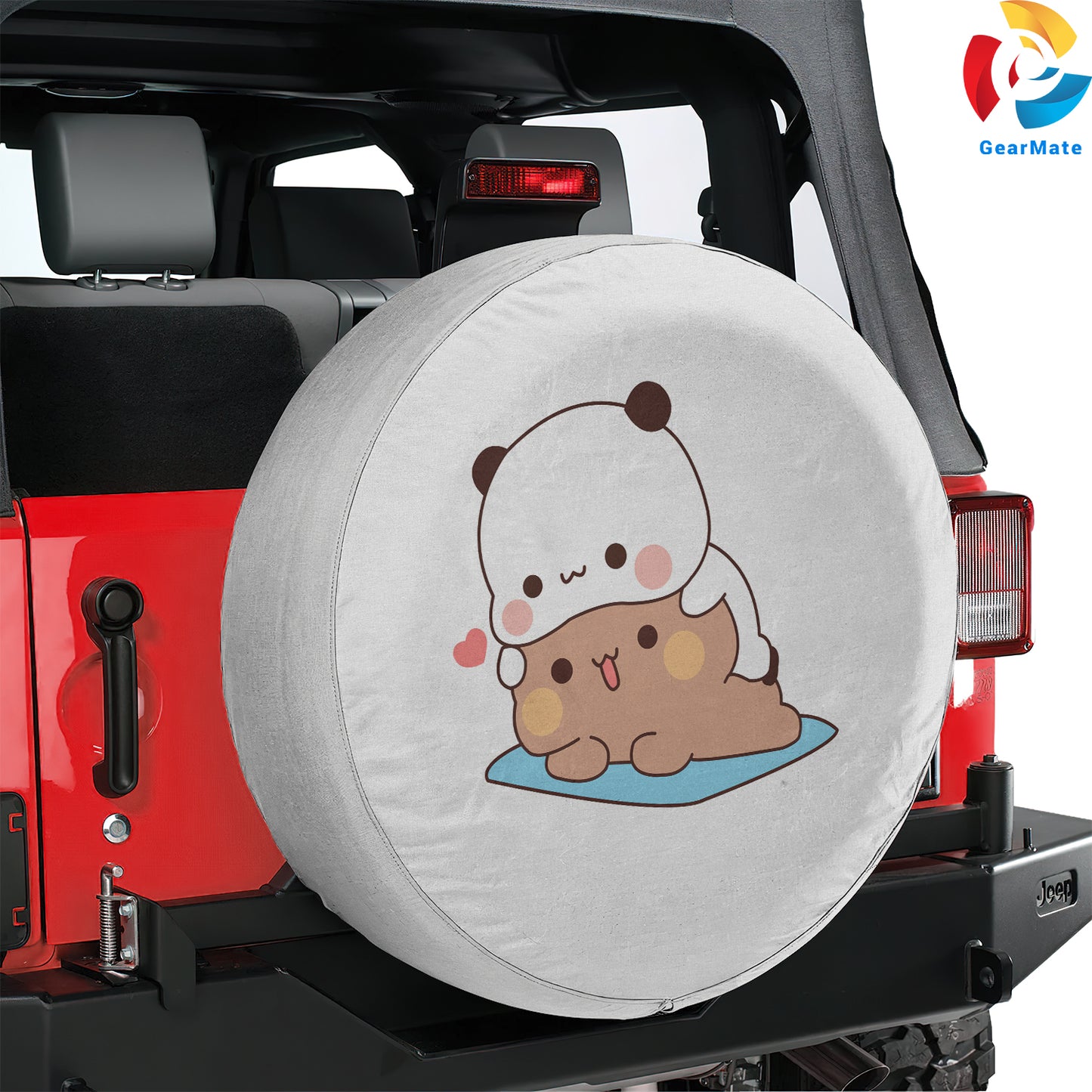 Milk Bear Mocha Spare Tire Cover – Premium Waterproof UV Resistant Protector