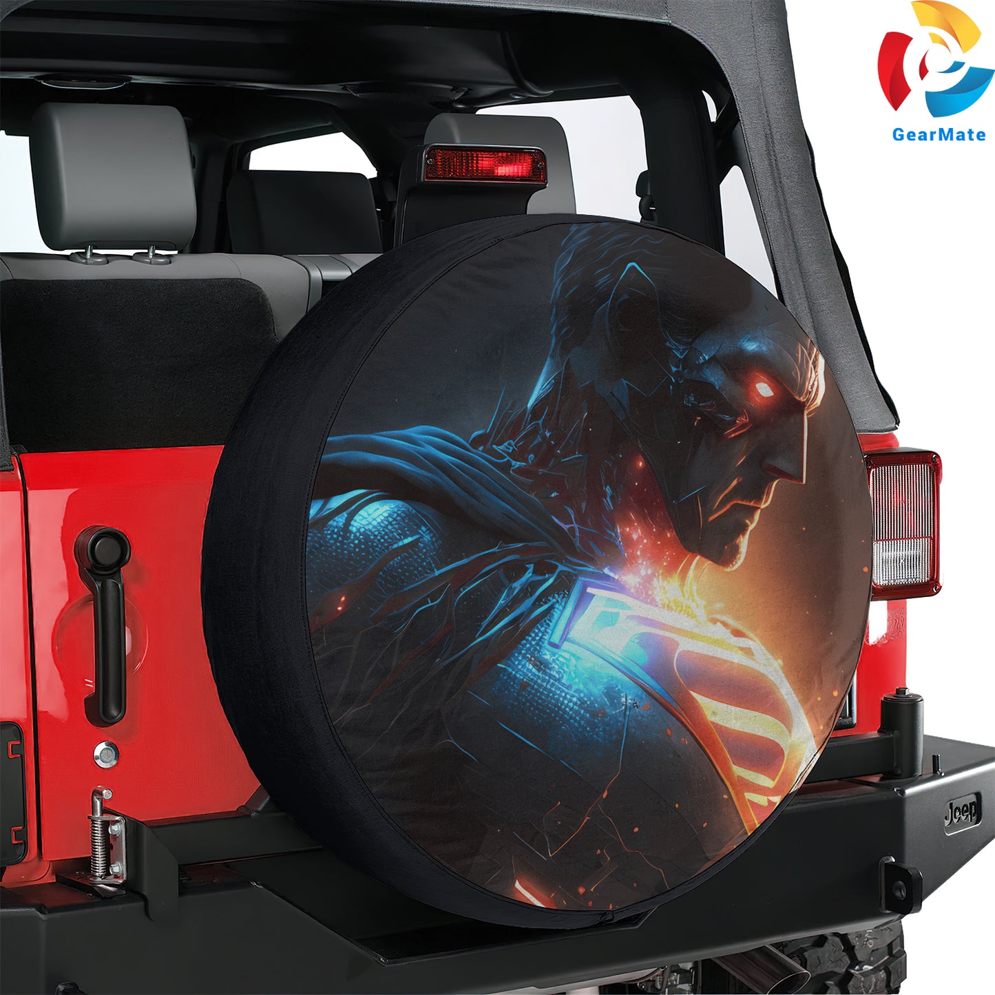 DC Superman Heroes Spare Tire Cover – Premium Waterproof UV Resistant Protector