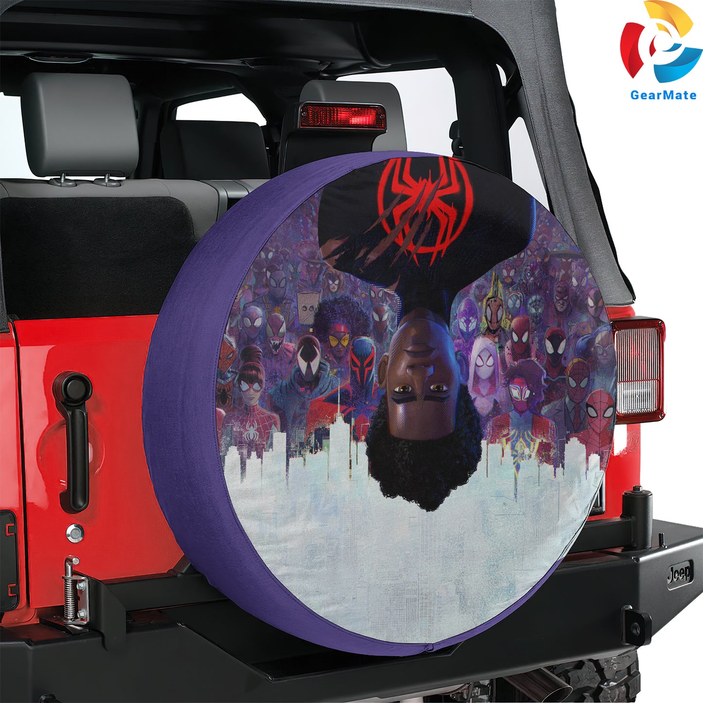 Spiderman Marvel Heroes Spare Tire Cover – Premium Waterproof UV Resistant Protector