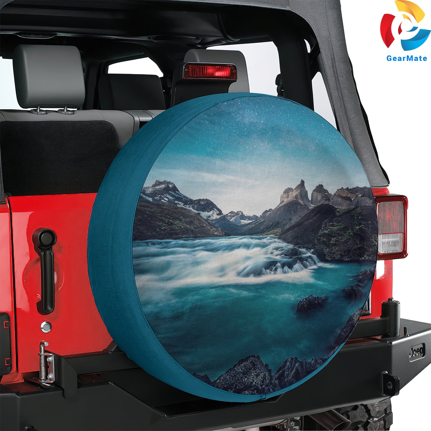 River Water Stream Scenic Spare Tire Cover – Premium Waterproof UV Resistant Protector