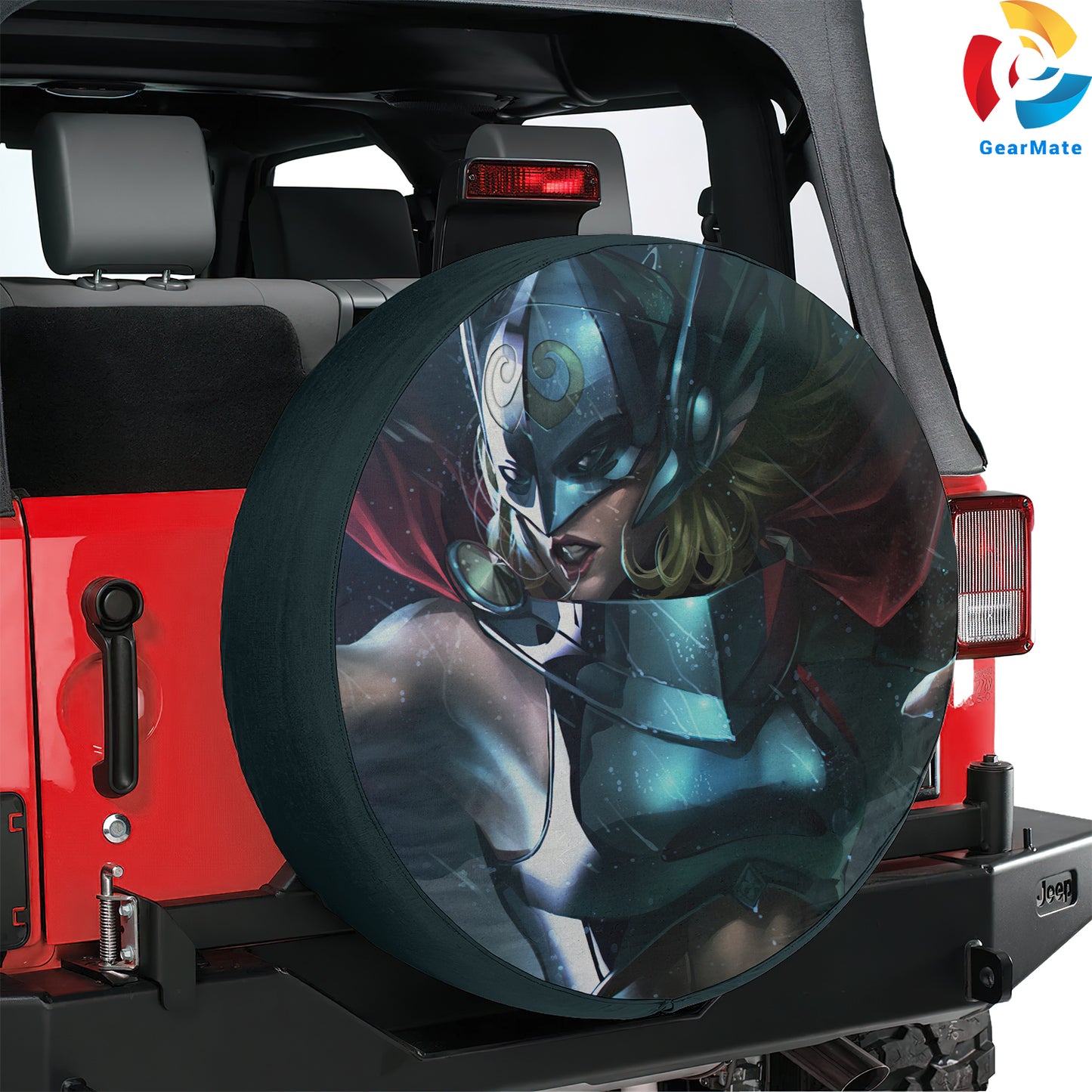 Marvel Thor Jane Foster Comics Spare Tire Cover – Premium Waterproof UV Resistant Protector