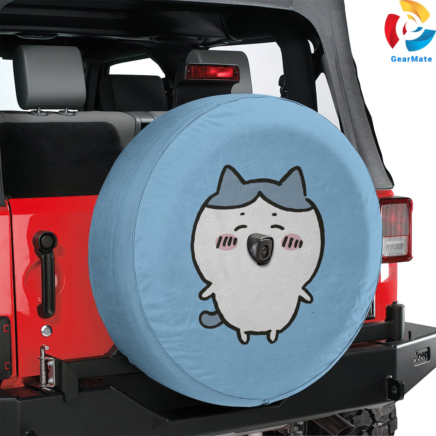 Hachiware Chiikawa Background Spare Tire Cover – Premium Waterproof UV Resistant Protector
