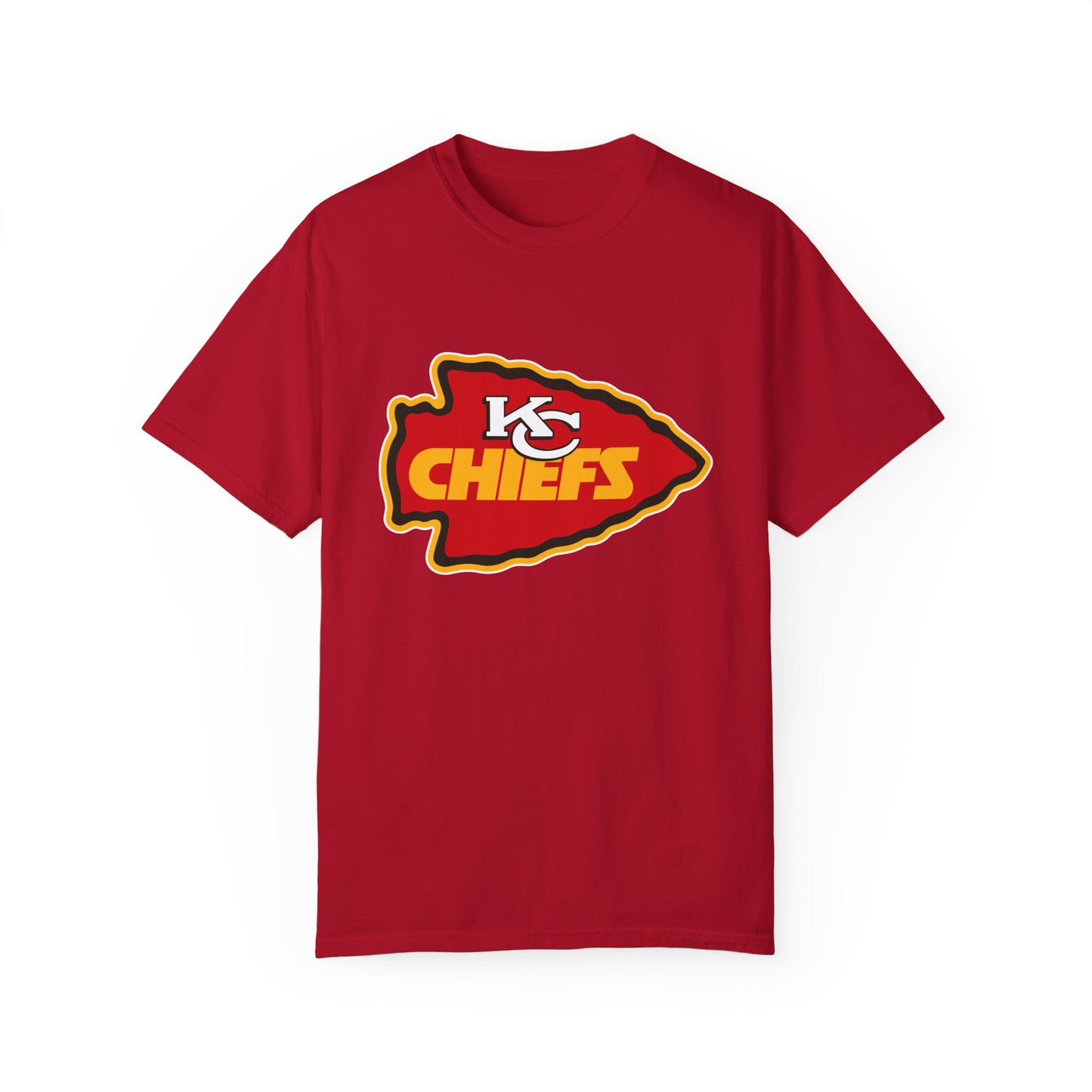 Kansas City Chiefs Apparel Garment-Dyed T-Shirt – Premium Cotton Tee for Customization