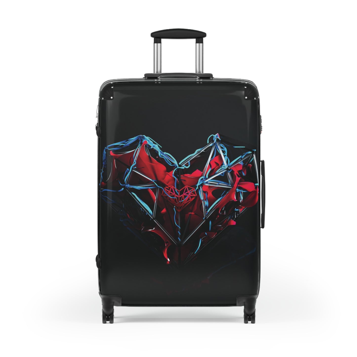 Abstract Heart Digital Art Carry-On Suitcase - Stylish Luggage for Travelers