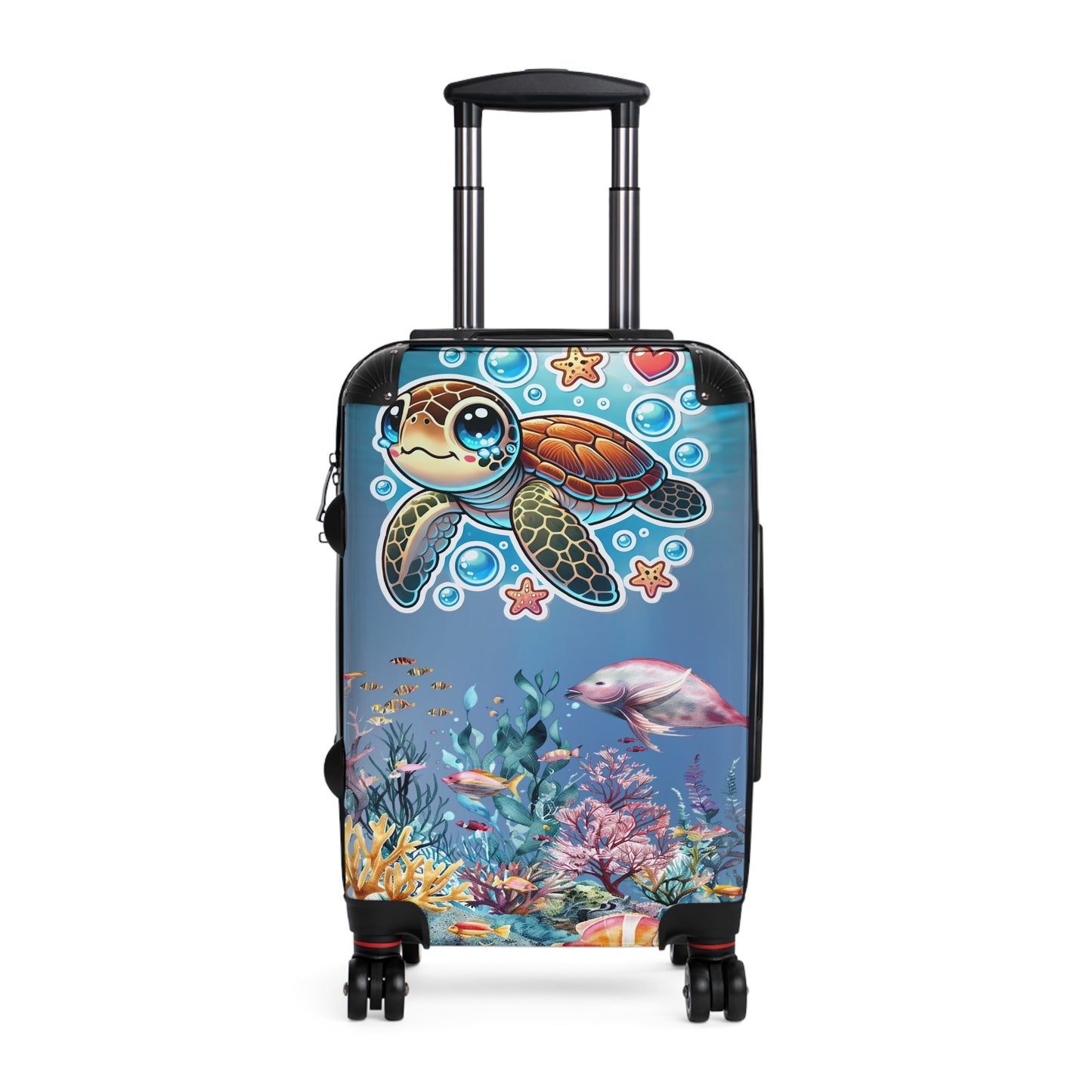 Nature Ocean Sea Turtle Cute Art Carry-On Suitcase - Stylish Luggage for Travelers