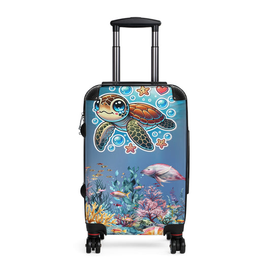 Nature Ocean Sea Turtle Cute Art Carry-On Suitcase - Stylish Luggage for Travelers