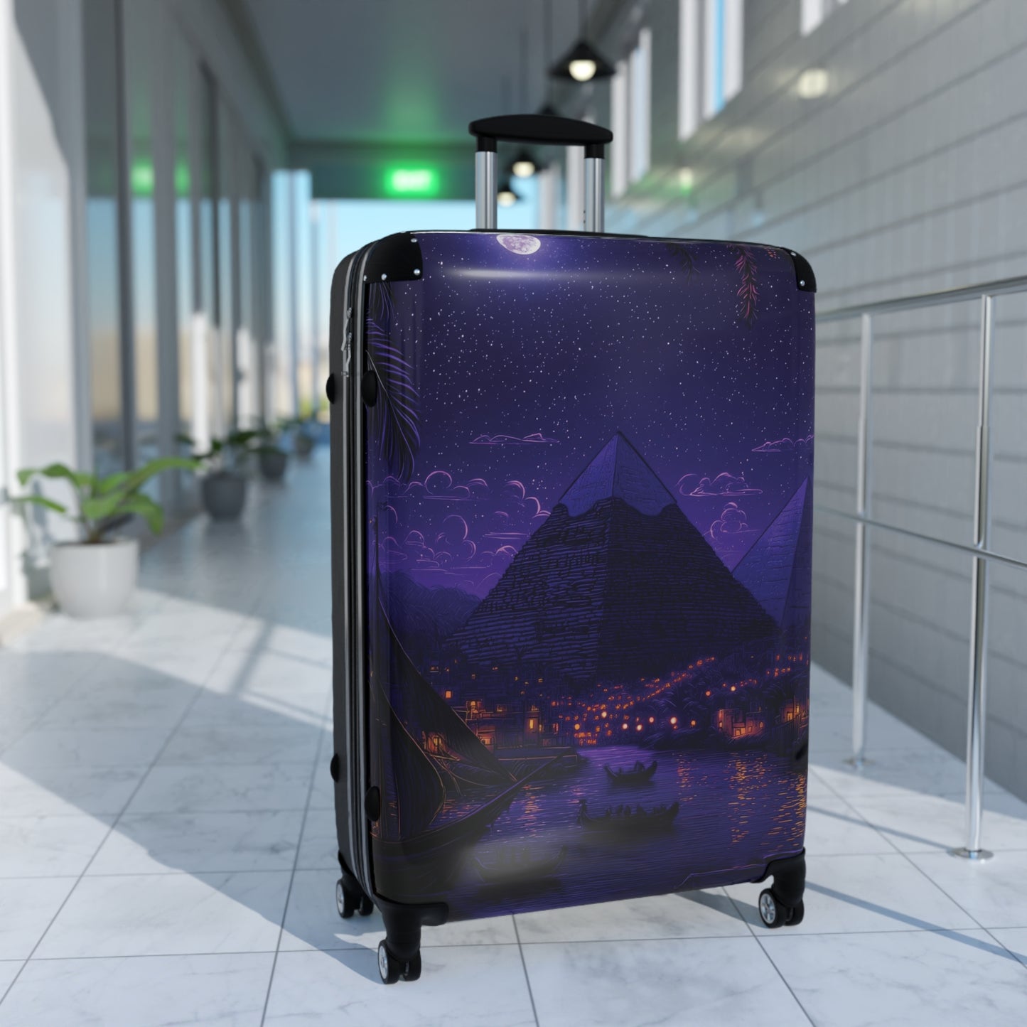 Art Egyptian Pyramids Carry-On Suitcase - Stylish Luggage for Travelers