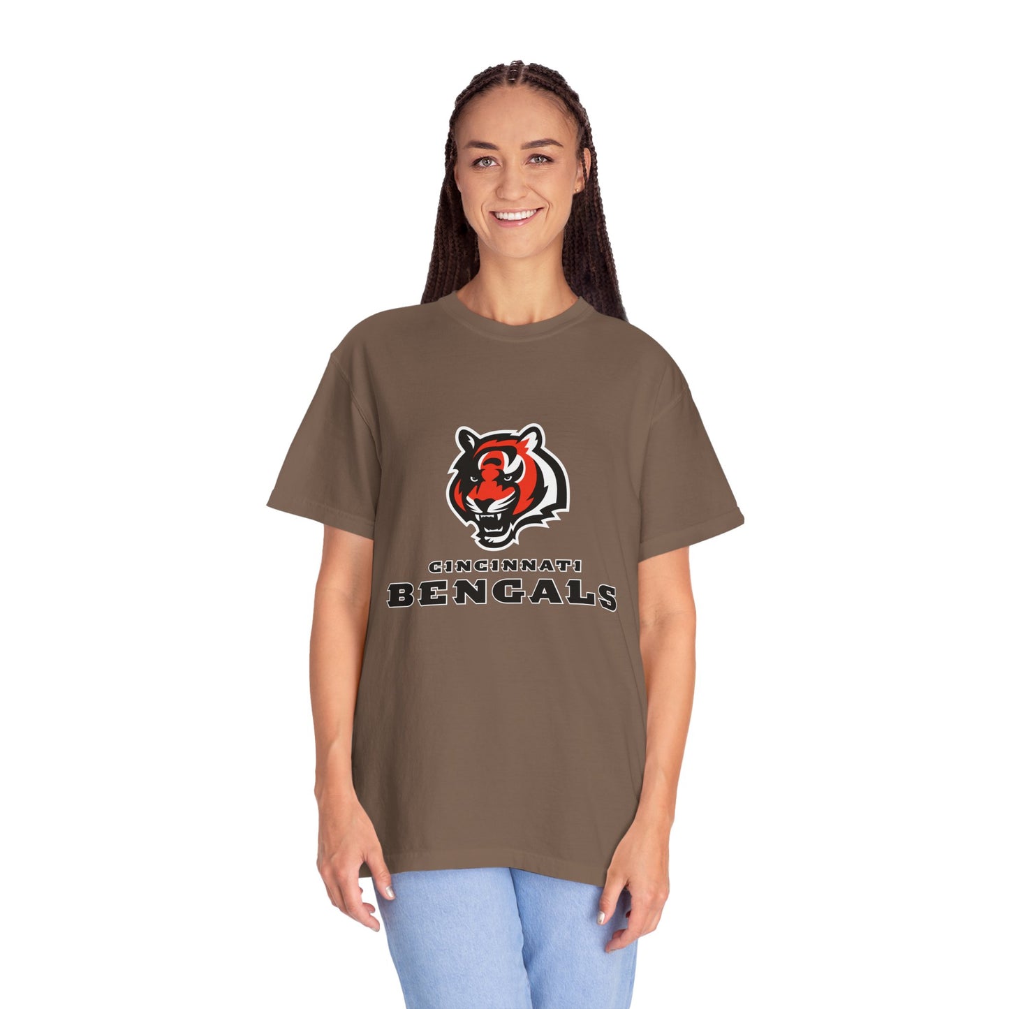 Cincinnati Bengals Gear Garment-Dyed T-Shirt – Premium Cotton Tee for Customization