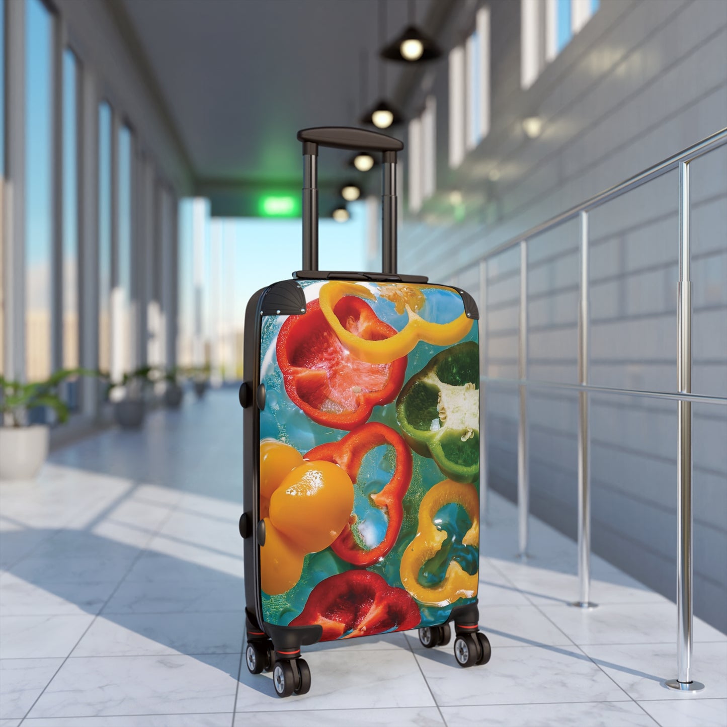Nature Summer Bell Peppers Slices Carry-On Suitcase - Stylish Luggage for Travelers