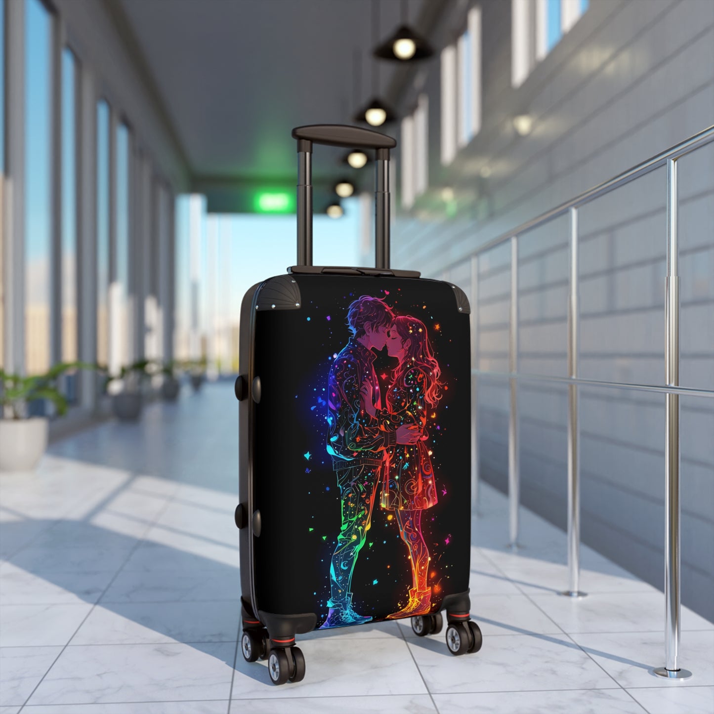 Love Kissing Couple Art Carry-On Suitcase - Stylish Luggage for Travelers