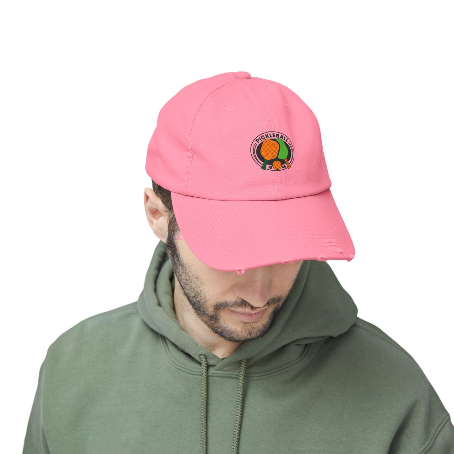 Pickle Ball 1985 Vintage Distressed Dad Hat Unisex Adjustable Cotton Twill Baseball Cap for Casual Everyday Wear