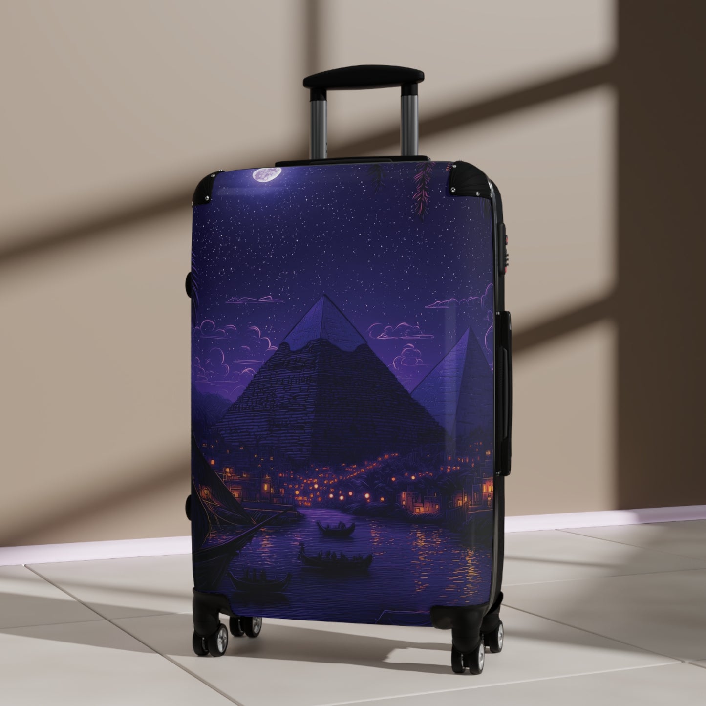 Art Egyptian Pyramids Carry-On Suitcase - Stylish Luggage for Travelers