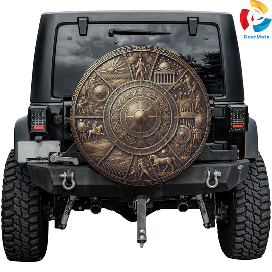 Shield of Achilles Spare Tire Cover – Premium Waterproof UV Resistant Protector
