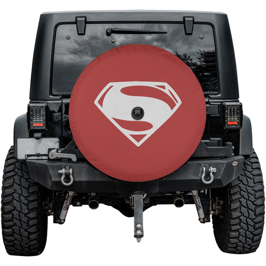 DC Superman Heart Spare Tire Cover – Premium Waterproof UV Resistant Protector