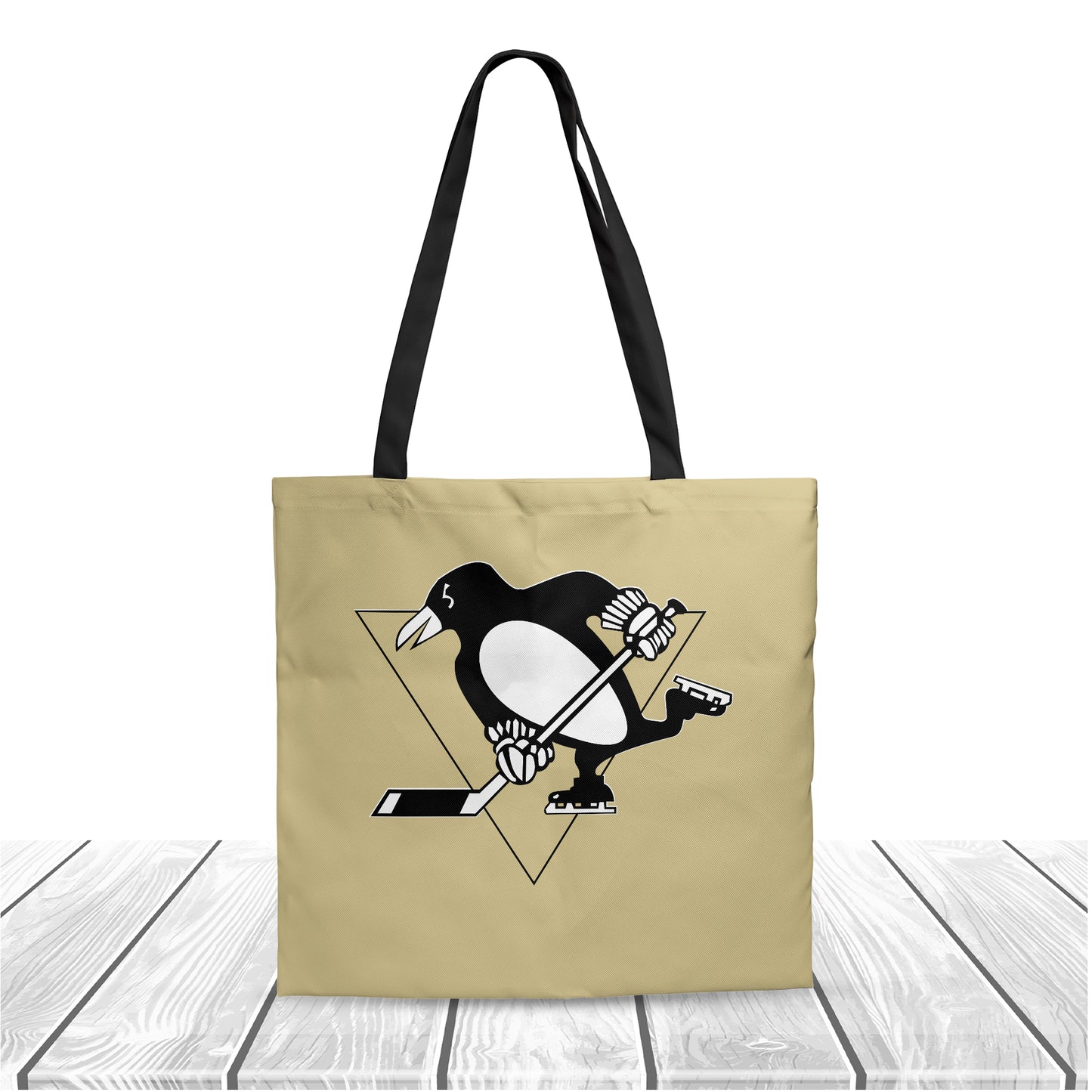 NHL Pittsburgh Penguins Polyester Canvas Tote Bag – Durable and Stylish