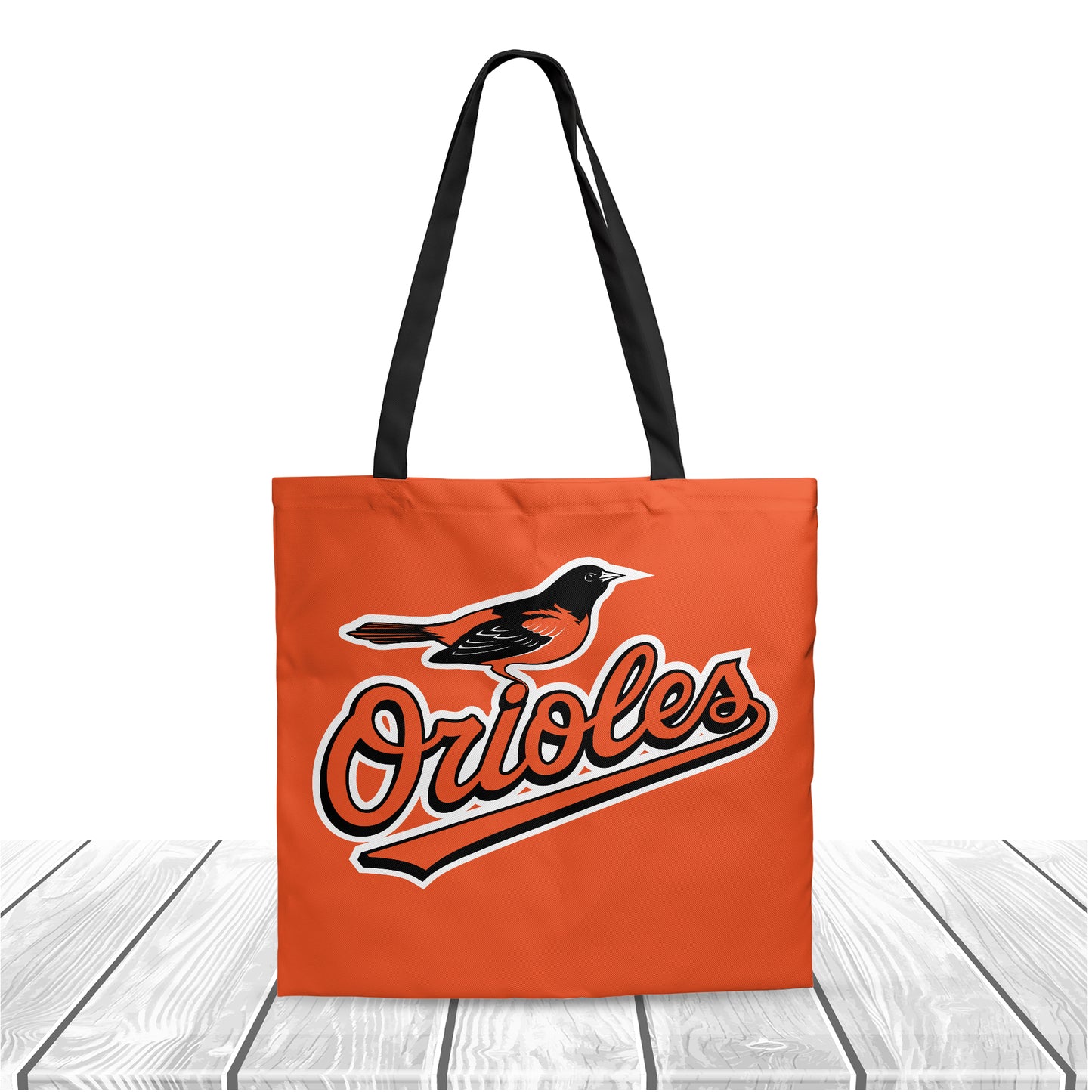 MLB Baltimore Orioles Baseball Love Polyester Canvas Tote Bag - Durable and Stylish