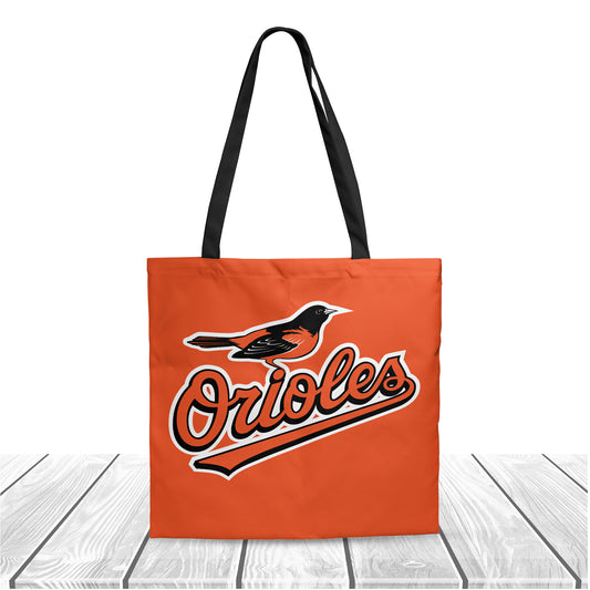 MLB Baltimore Orioles Baseball Love Polyester Canvas Tote Bag - Durable and Stylish