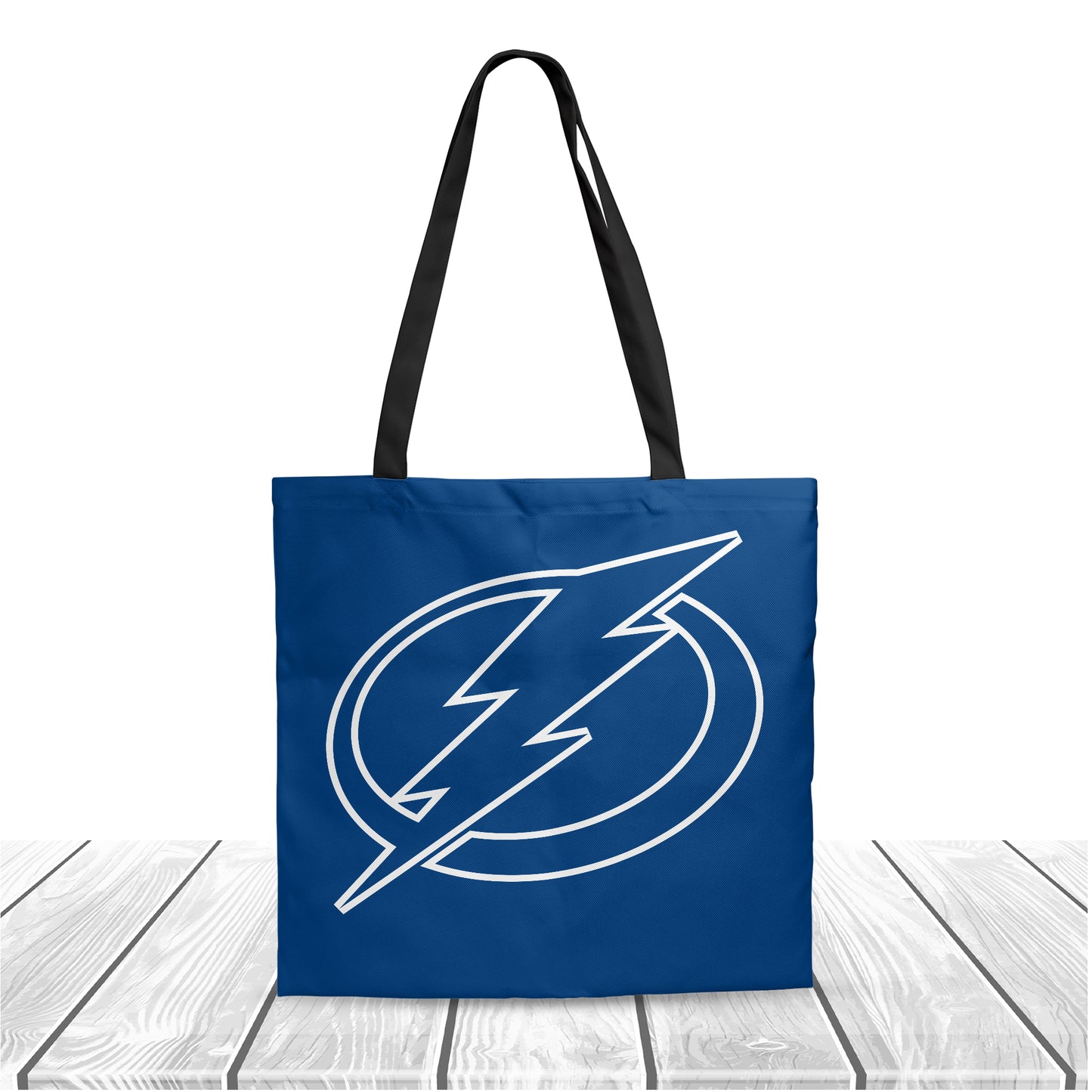 NHL Tampa Bay Lightning Polyester Canvas Tote Bag – Durable and Stylish
