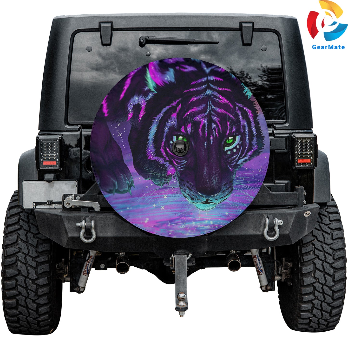 Purple Tiger Spare Tire Cover – Premium Waterproof UV Resistant Protector