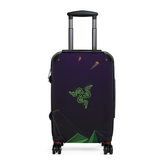 Abstract Razer Logo Art Carry-On Suitcase - Stylish Luggage for Travelers