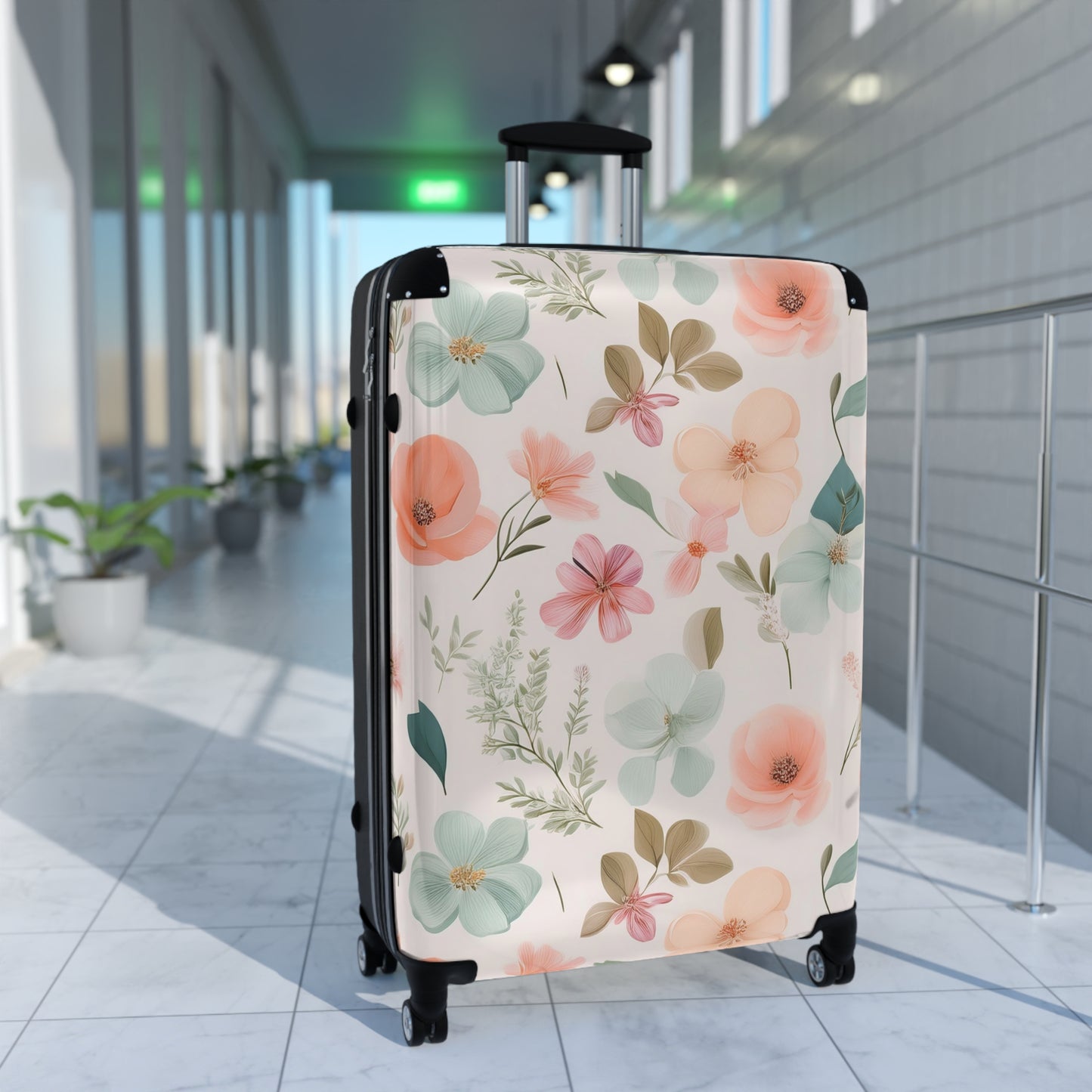 Nature Flowers Floral Dedicated Floral Pattern Art Carry-On Suitcase - Stylish Luggage for Travelers