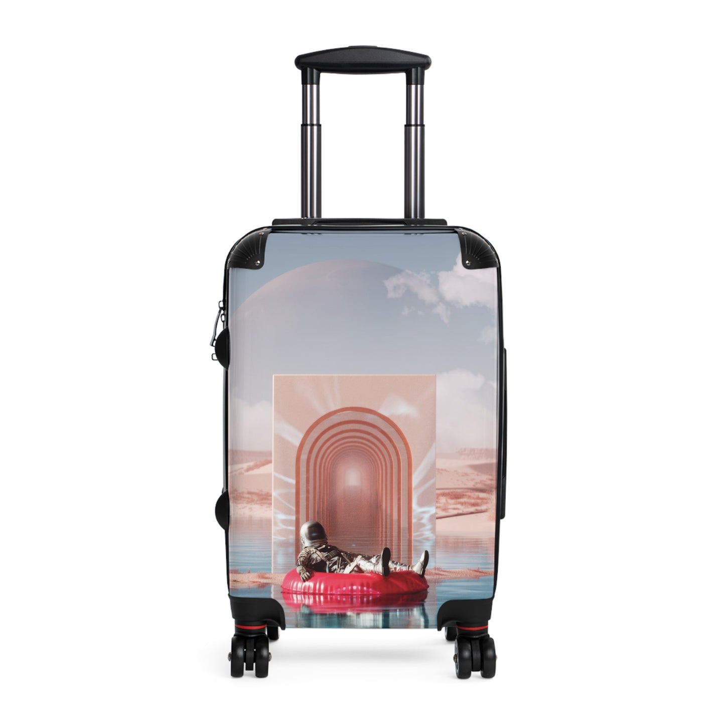 Art Cat Astronaut Vacation Carry-On Suitcase - Stylish Luggage for Travelers