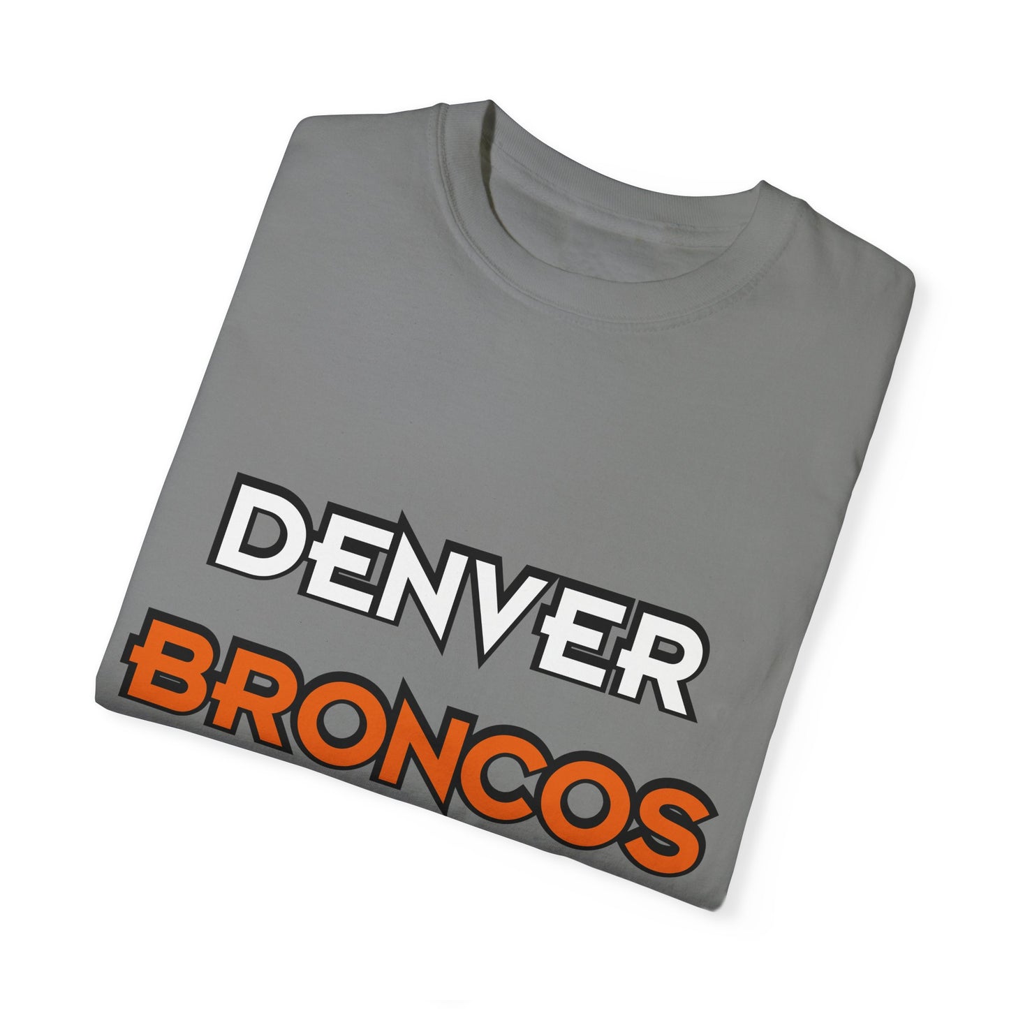 Denver Broncos Pride Garment-Dyed T-Shirt – Premium Cotton Tee for Customization