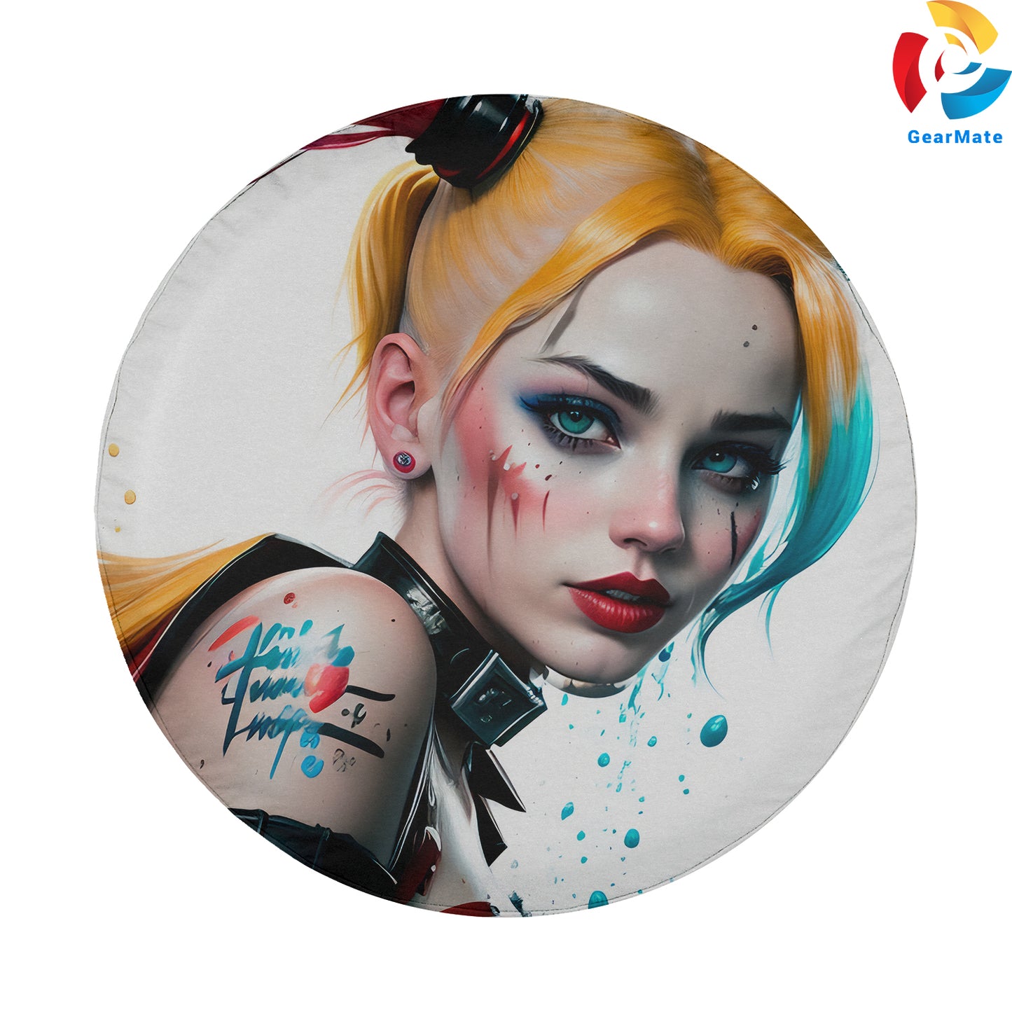 DC Harley Quinn Comics Spare Tire Cover – Premium Waterproof UV Resistant Protector