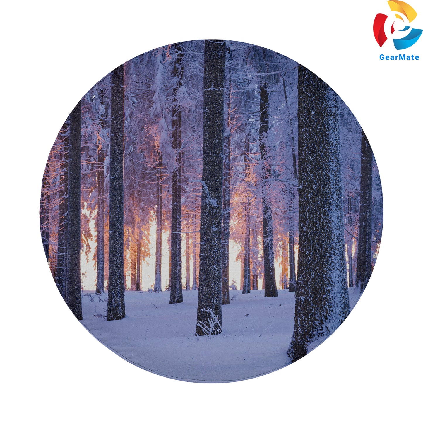 Forest Winter Snowy Norway Spare Tire Cover – Premium Waterproof UV Resistant Protector