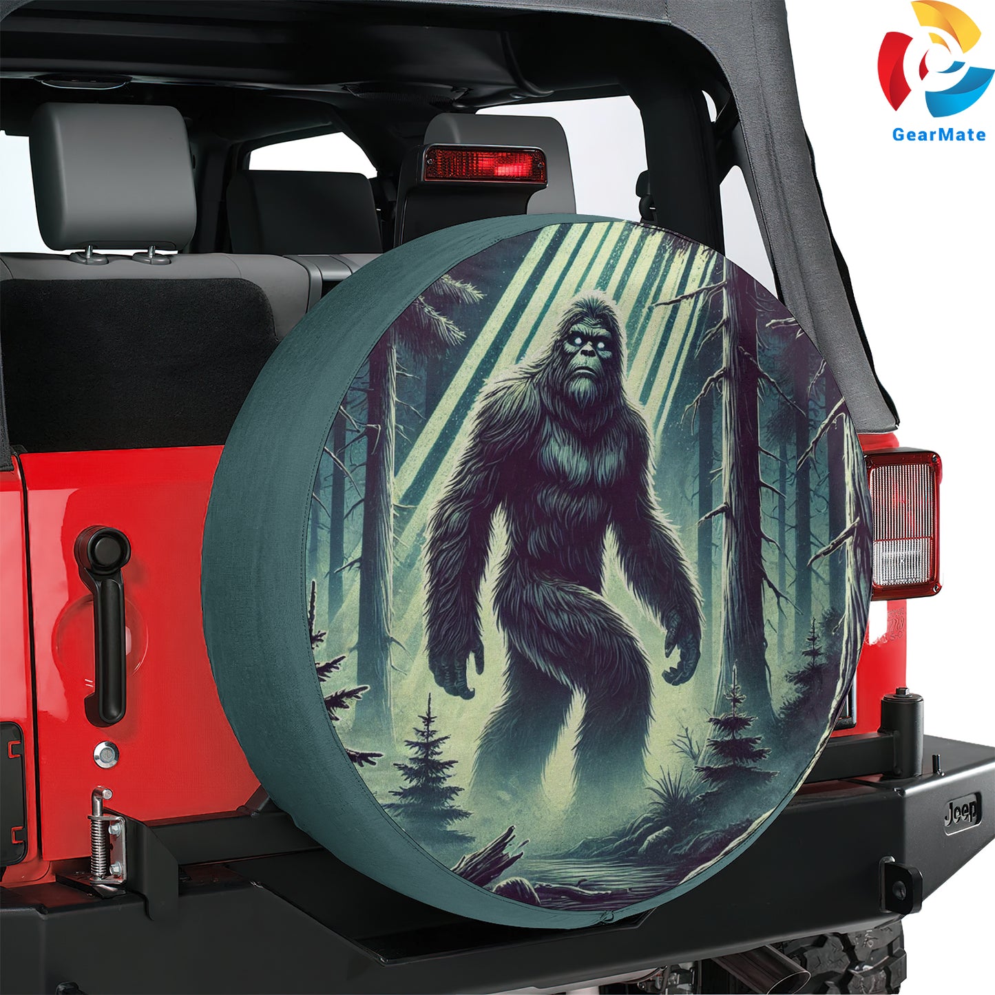 Sasquatch Bigfoot Spare Tire Cover – Premium Waterproof UV Resistant Protector