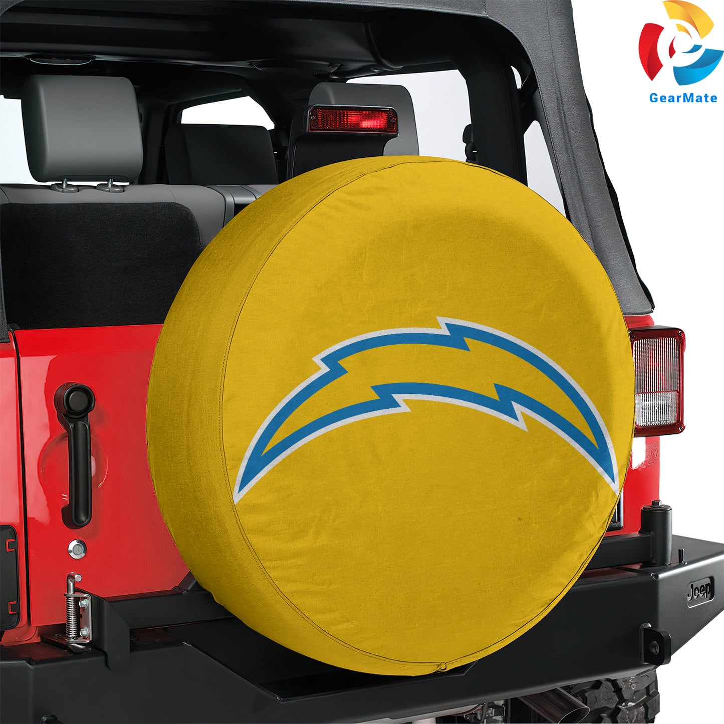 Los Angeles Chargers NFL Fan Gear Spare Tire Cover – Premium Waterproof UV-Resistant Protector