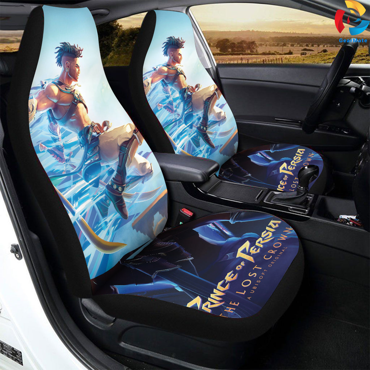 Prince of Persia The Lost Crown Car Seat Covers – High Quality Graphic and Polar Fleece Protector Set