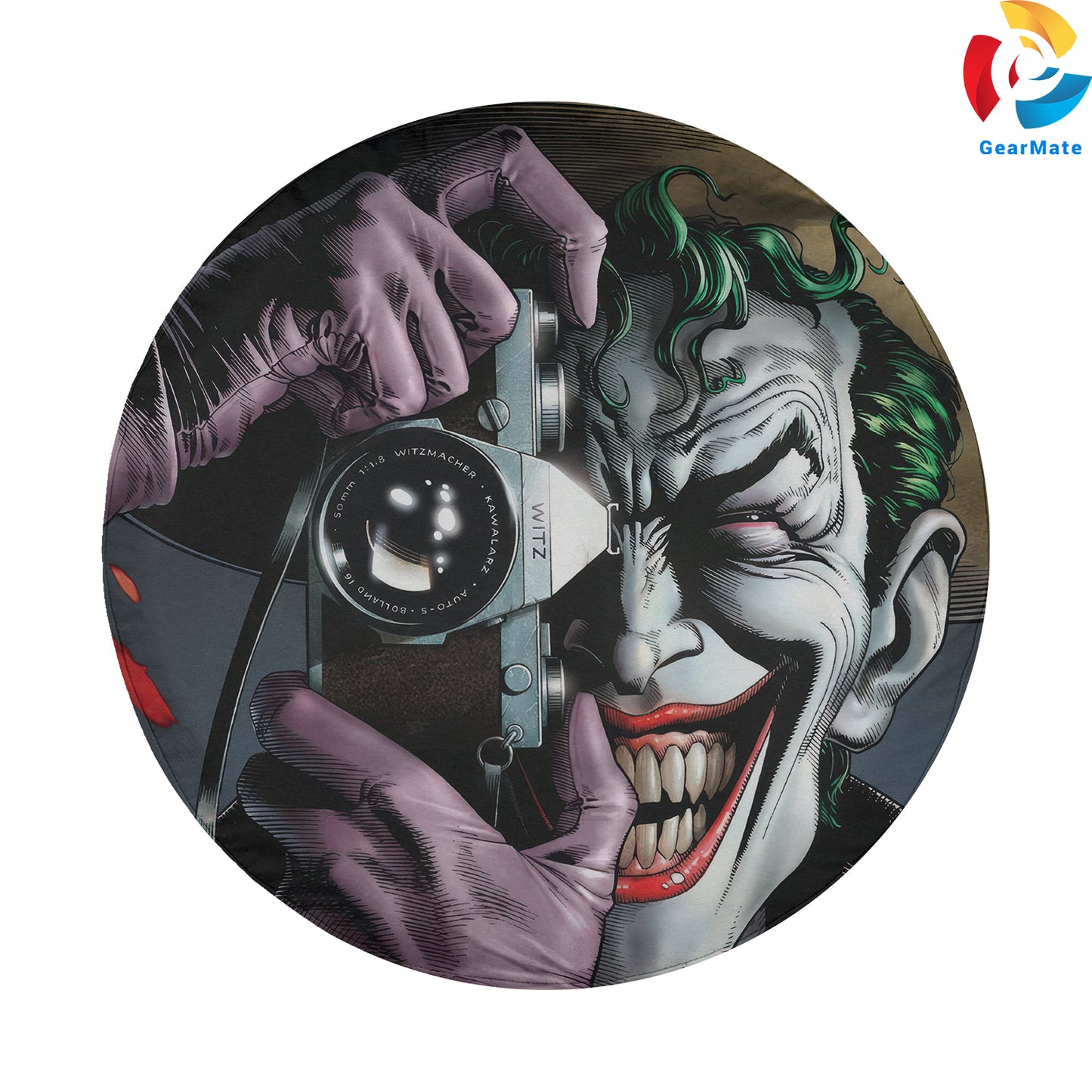DC Joker Comics Spare Tire Cover – Premium Waterproof UV Resistant Protector