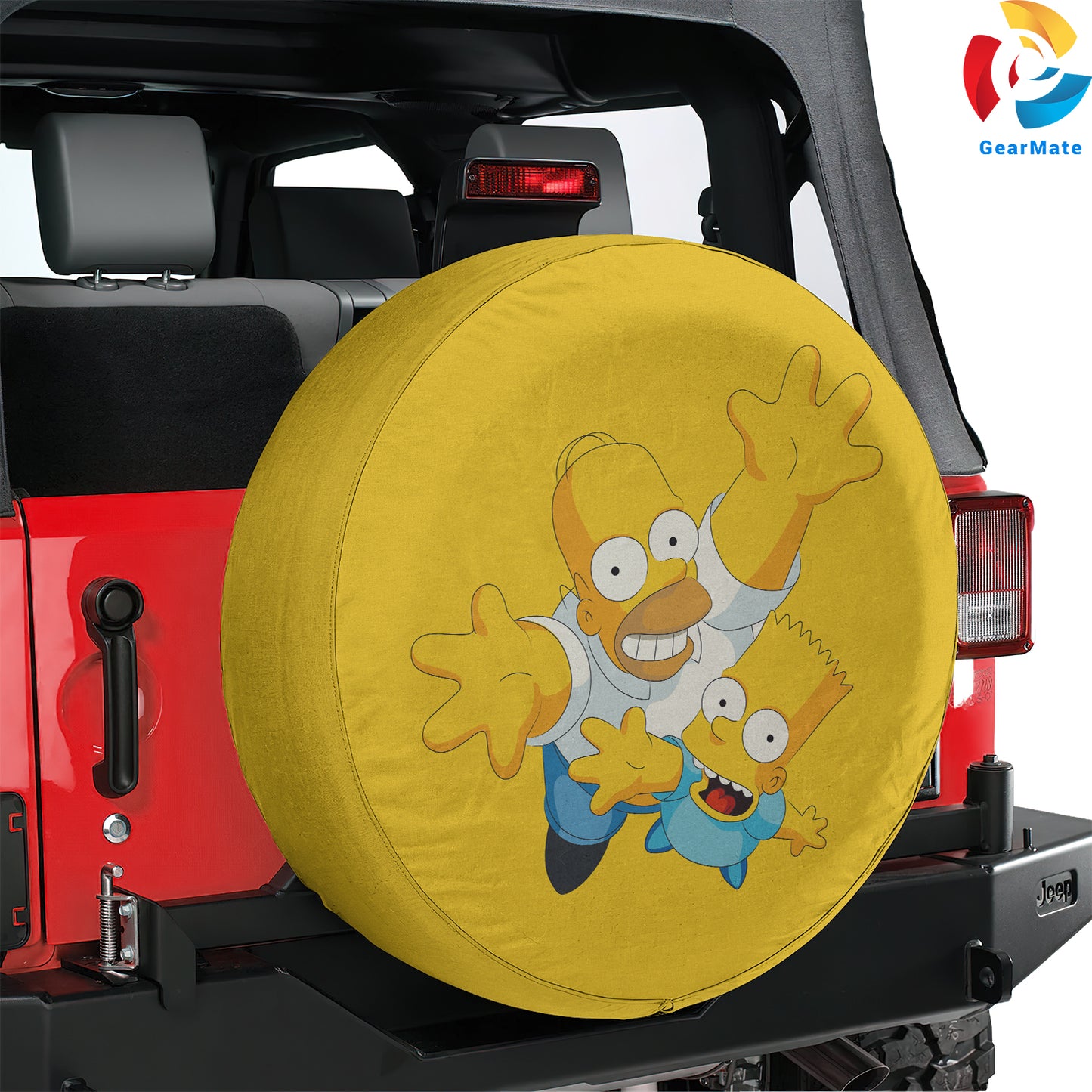 Homer Simpson Spare Tire Cover – Premium Waterproof UV Resistant Protector