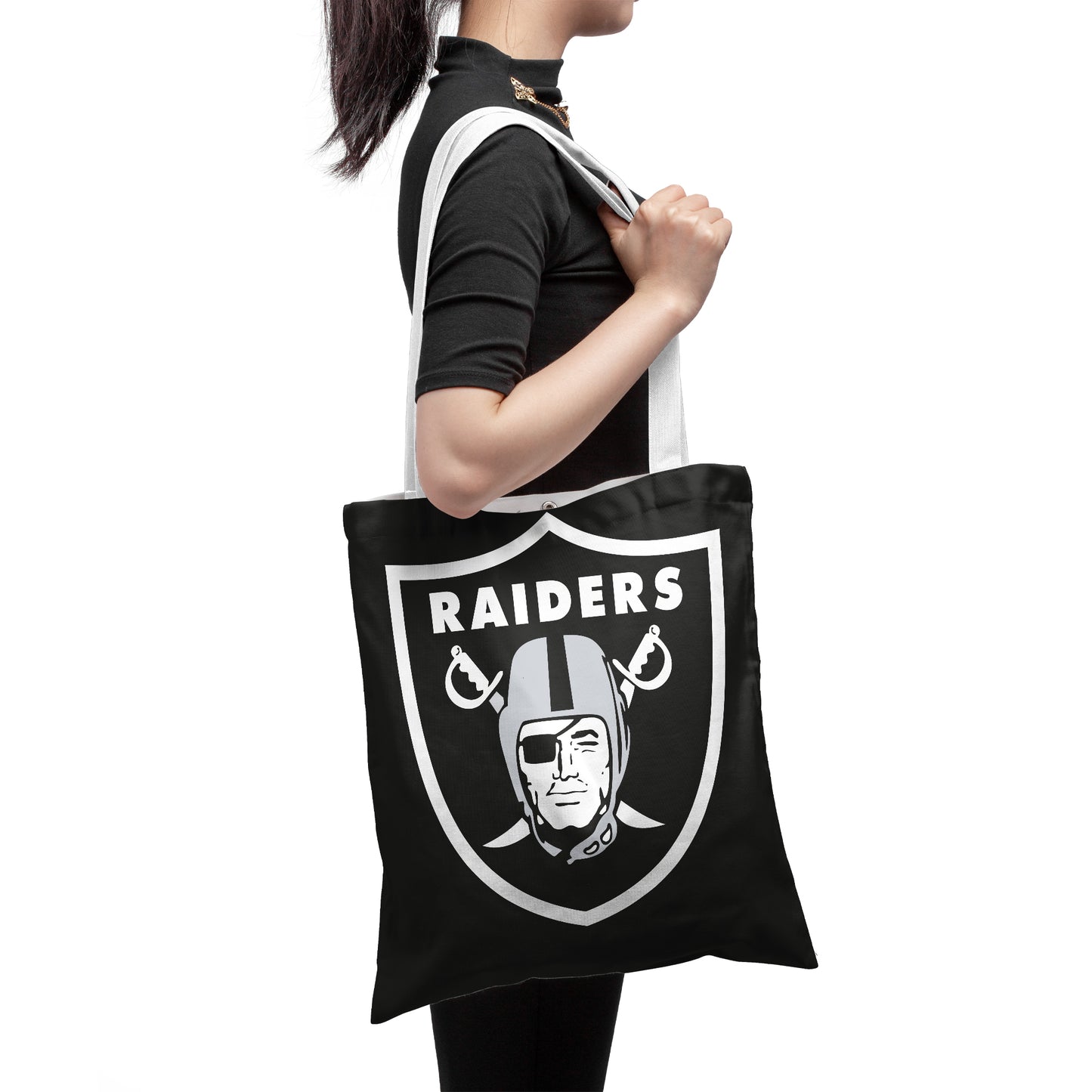 NFL Las Vegas Raiders Polyester Canvas Tote Bag – Durable and Stylish