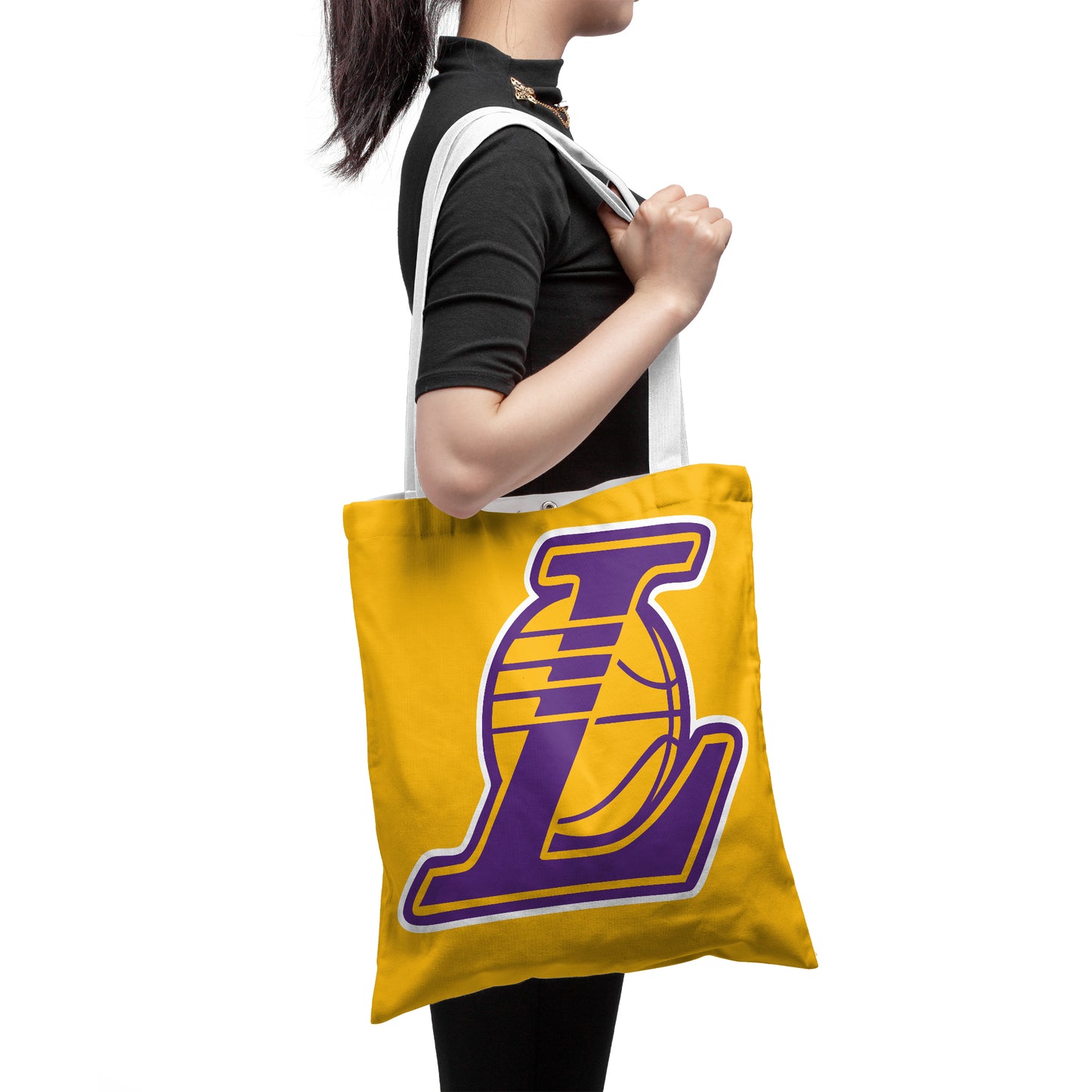 NBA LA Lakers Playoffs Polyester Canvas Tote Bag - Durable and Stylish