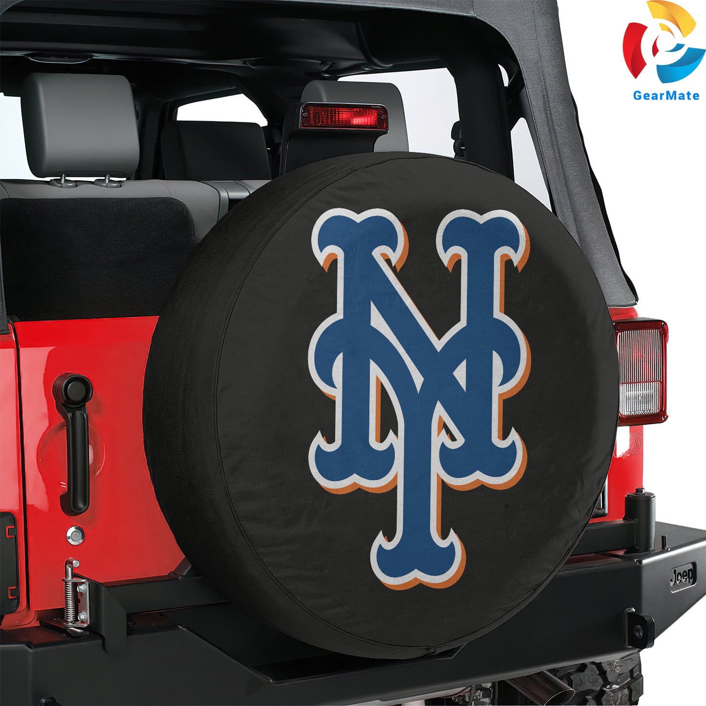 New York Mets MLB Fans Spare Tire Cover – Premium Waterproof UV-Resistant Protector