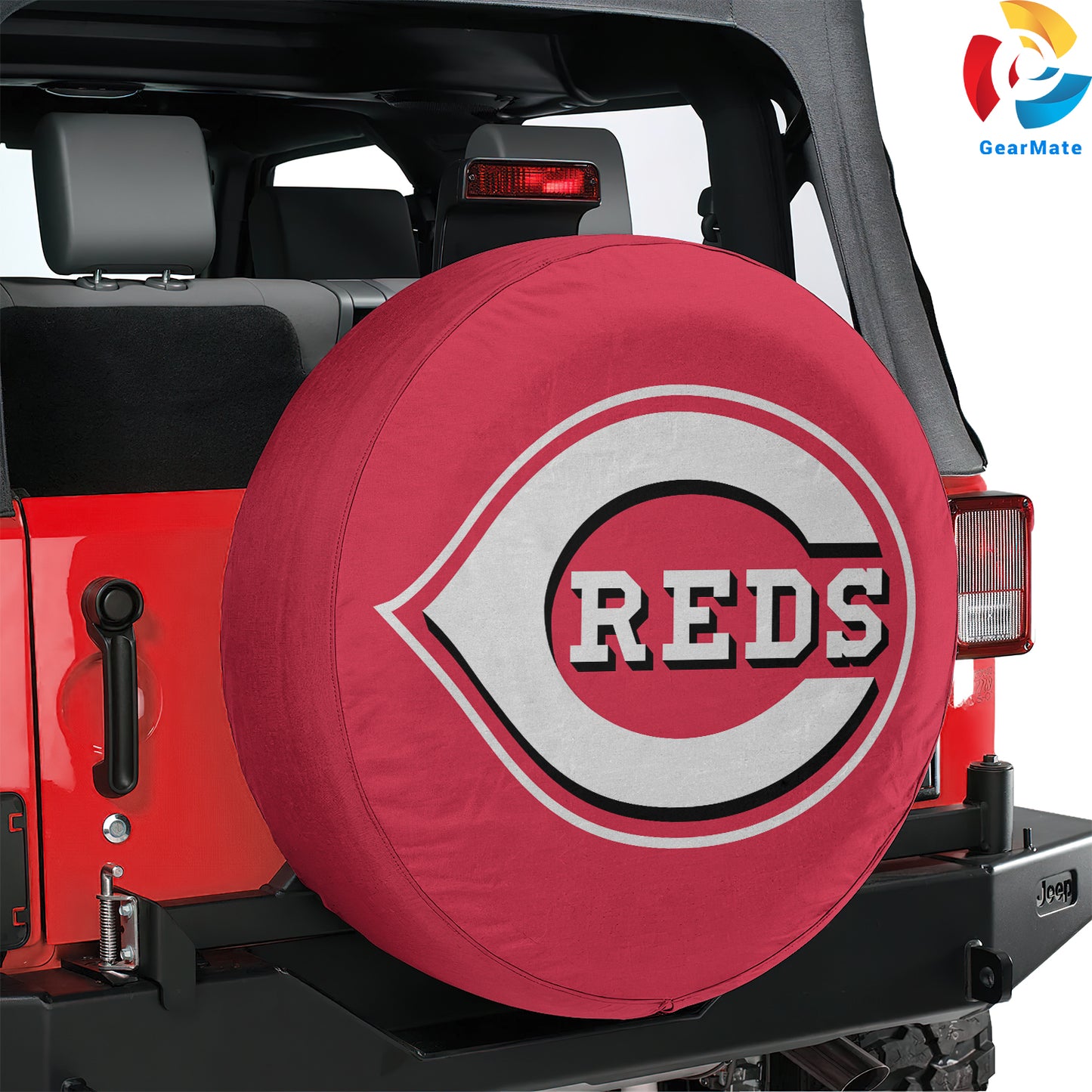 Cincinnati Reds MLB Spare Tire Cover – Premium Waterproof UV-Resistant Protector