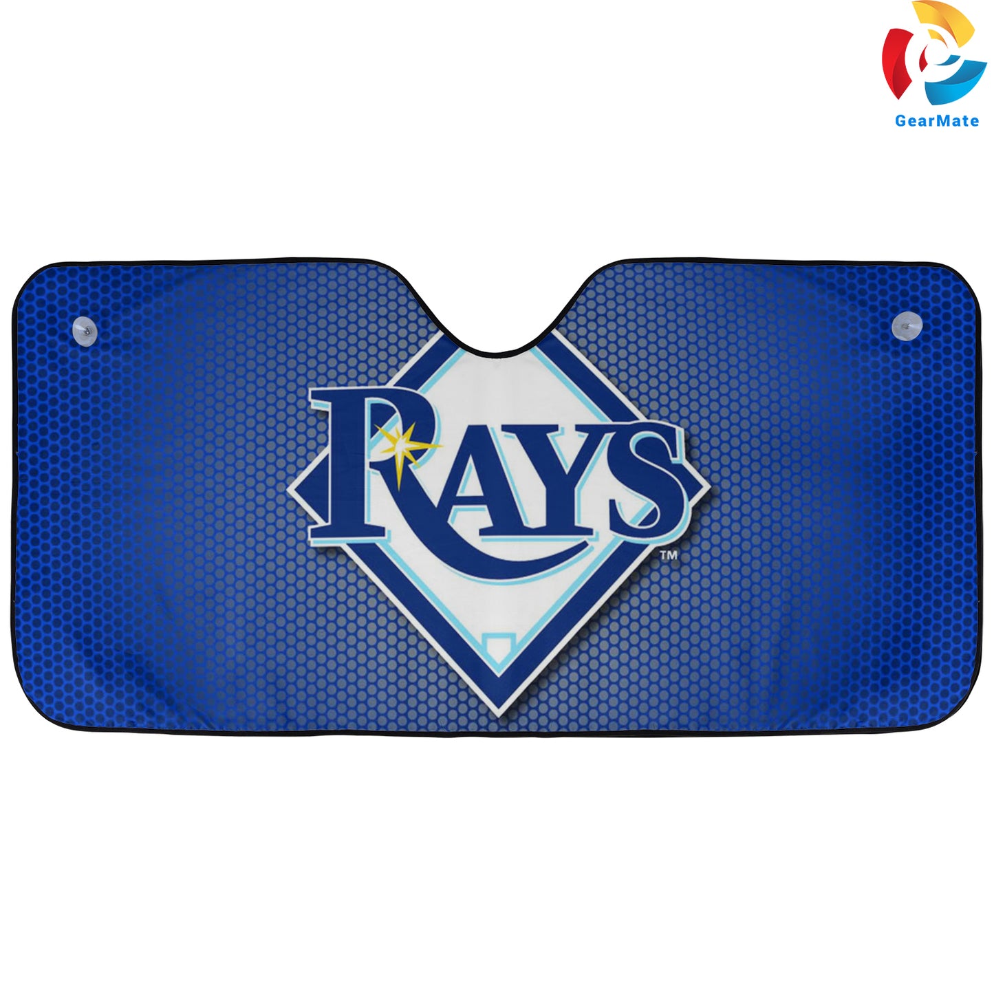 Tampa Bay Rays MLB Baseball Merch Car Cover Reflective Car Sunshade – Premium Heat & UV Protection, Universal Fit