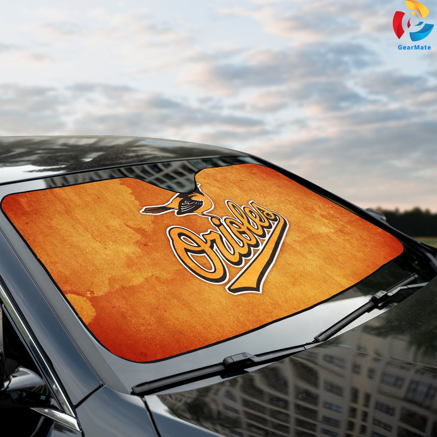 Baltimore Orioles MLB Baseball Life Reflective Car Sunshade – Premium Heat & UV Protection, Universal Fit