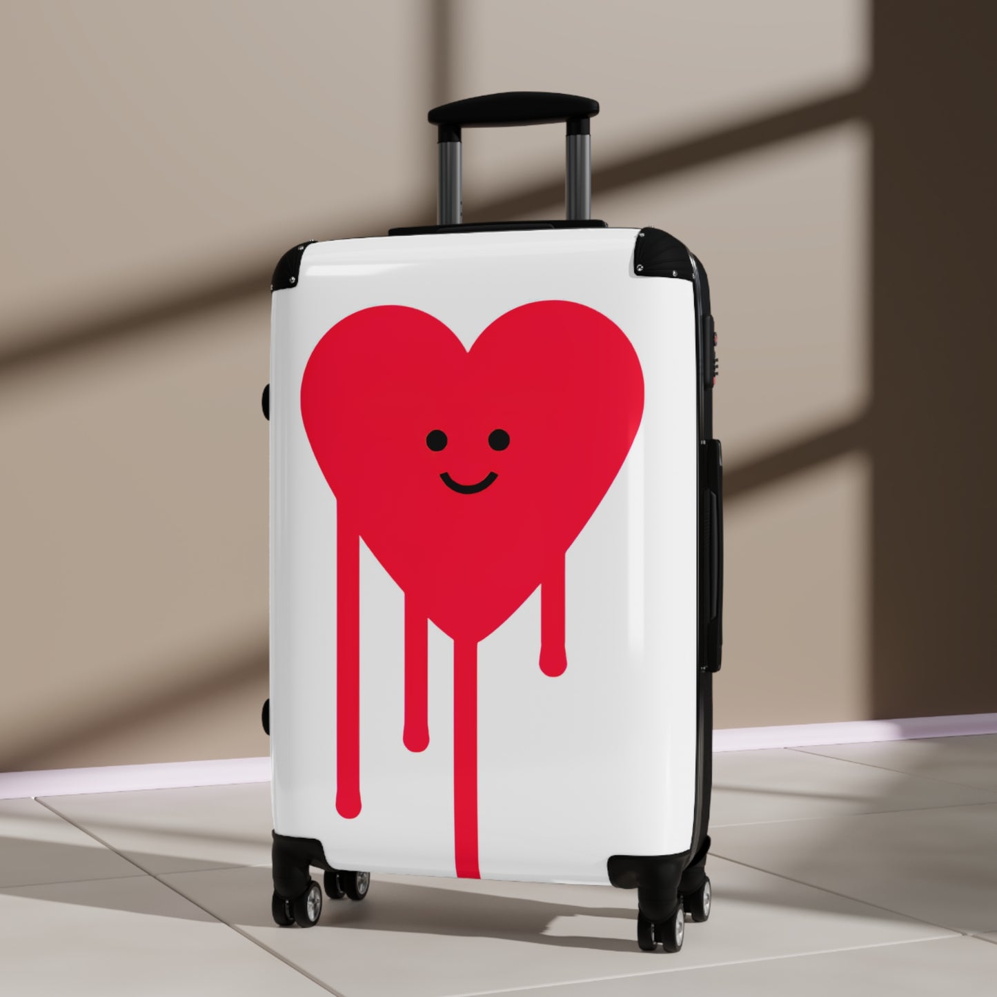 Love Drippy Heart Art Carry-On Suitcase - Stylish Luggage for Travelers