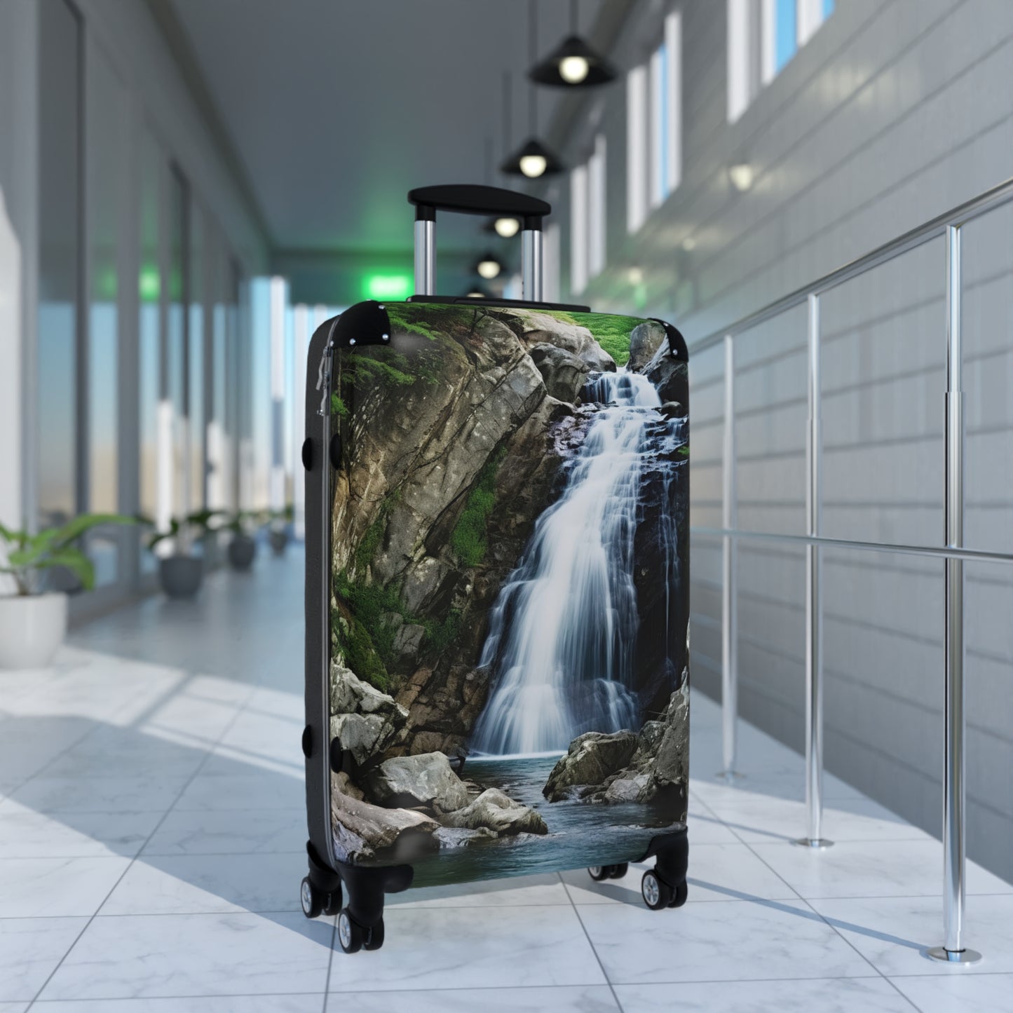 Nature Landscape Waterfalls Art Carry-On Suitcase - Stylish Luggage for Travelers