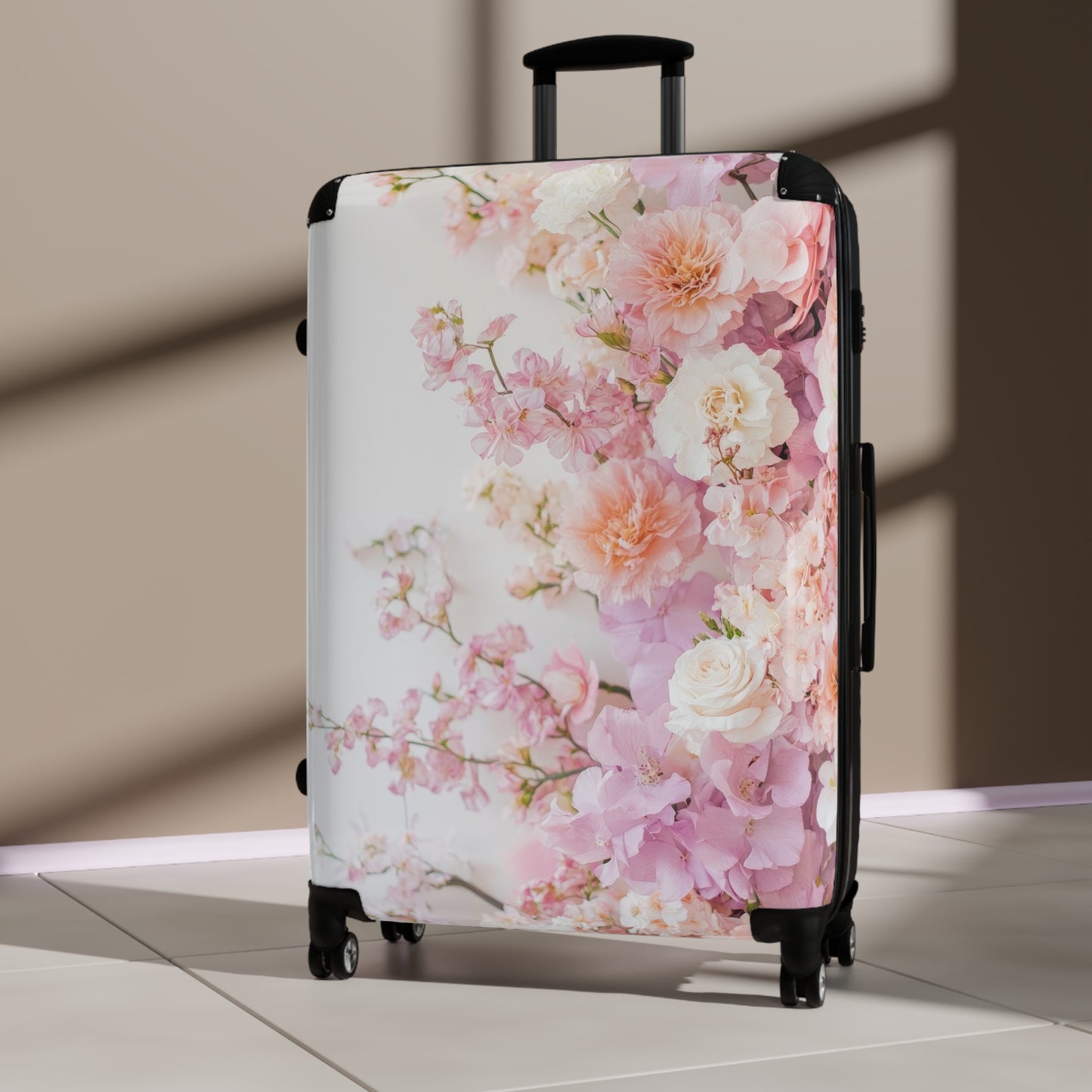 Nature Flowers Floral Pastel Beautiful Art Carry-On Suitcase - Stylish Luggage for Travelers