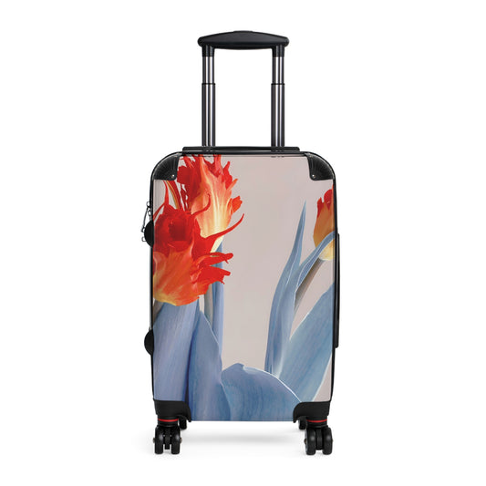 Nature Flowers Floral Red Hellebore Art Carry-On Suitcase - Stylish Luggage for Travelers