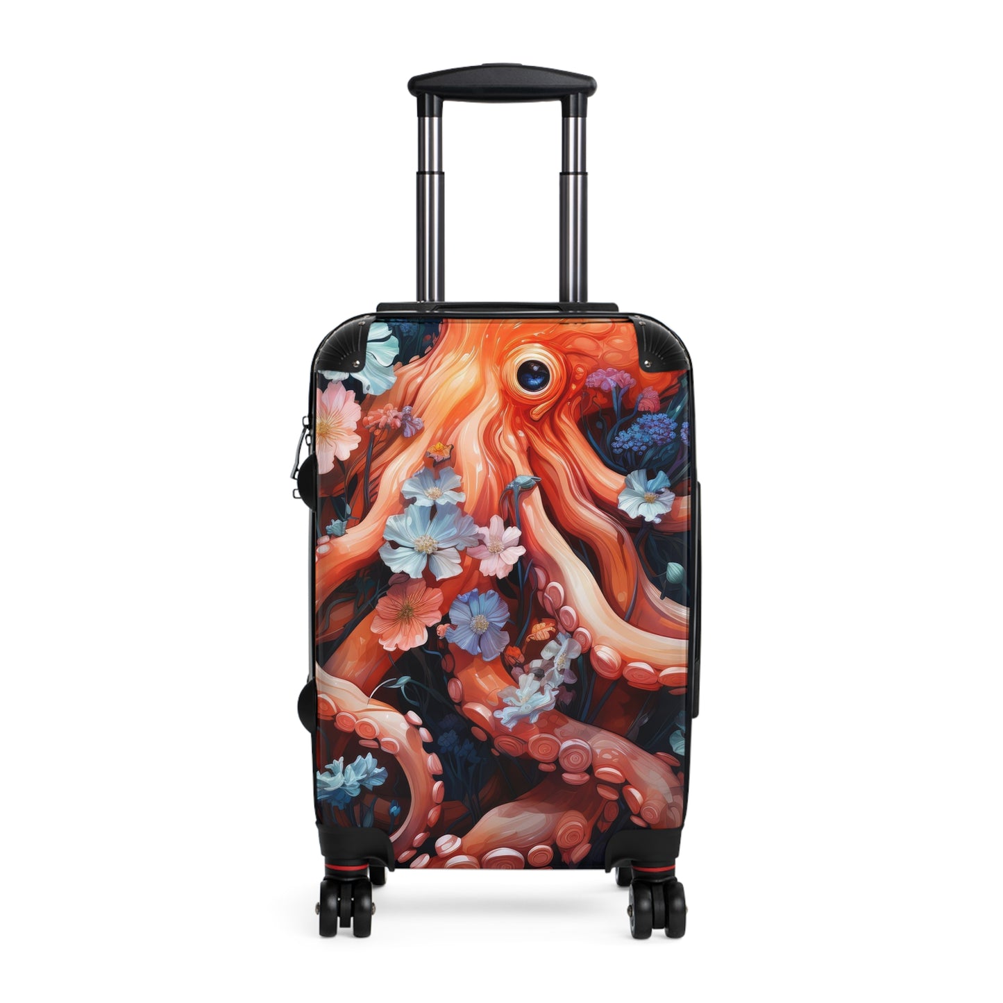 Nature Octopus Floral Flowers Art Carry-On Suitcase - Stylish Luggage for Travelers