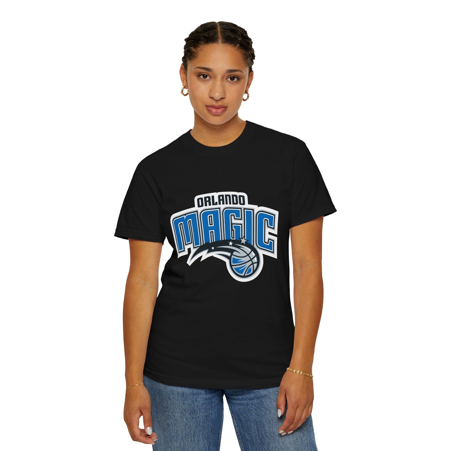 Orlando Magic Hoop Lifestyle Garment-Dyed T-Shirt – Premium Cotton Tee for Customization