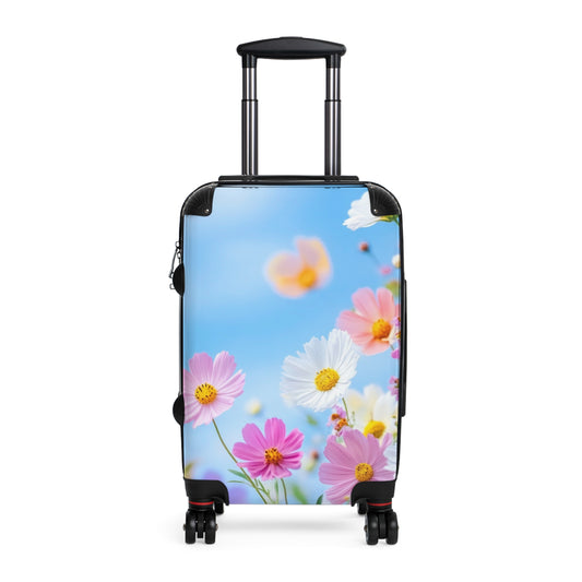 Nature Flowers Floral Vibrant Wild Flowers Art Carry-On Suitcase - Stylish Luggage for Travelers